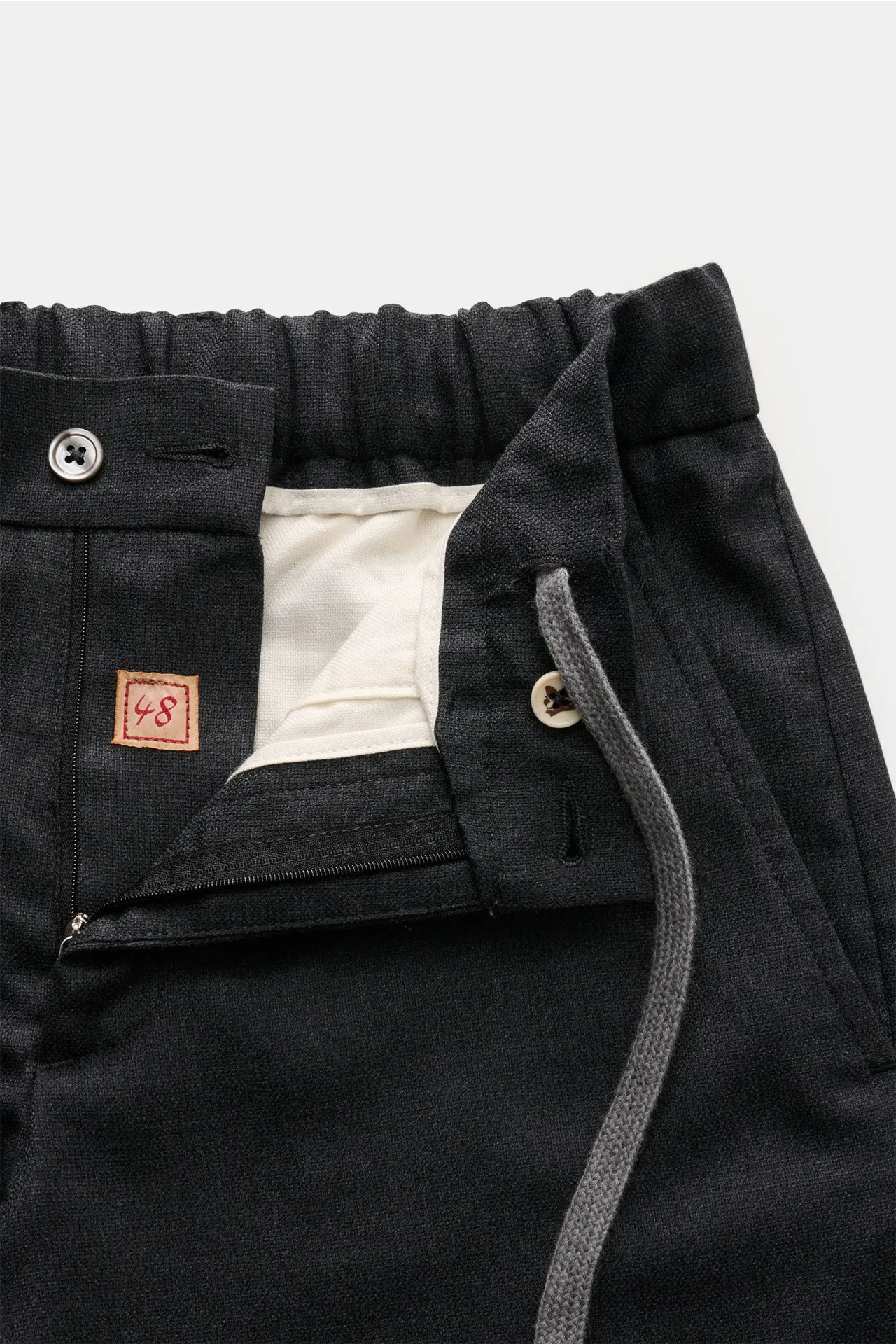 Marco Pescarolo - Herren - Woll-Jogpants 'Manu' anthrazit meliert – Bild 4