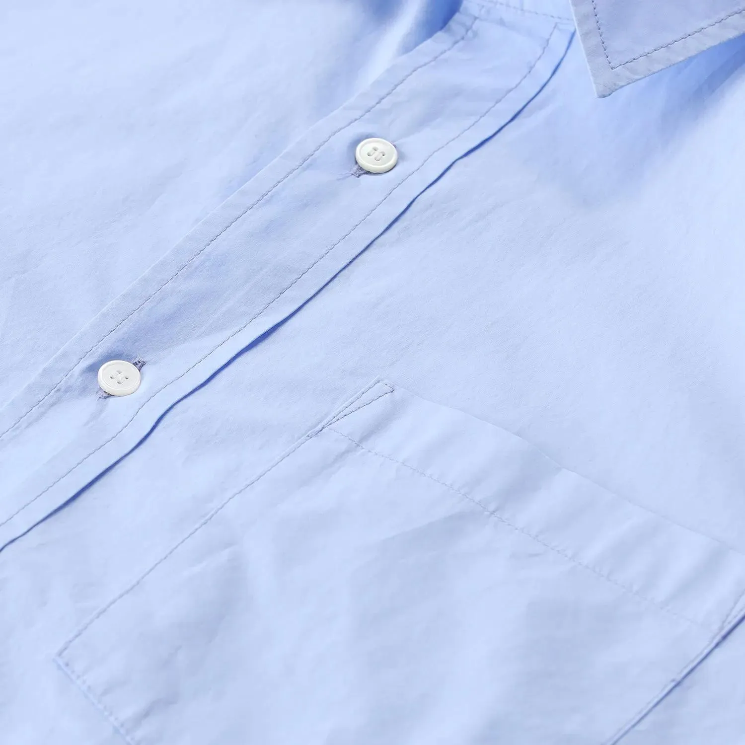 Citizens Of Humanity - Hemdbluse aus Baumwolle - Größe L - blau – Bild 2