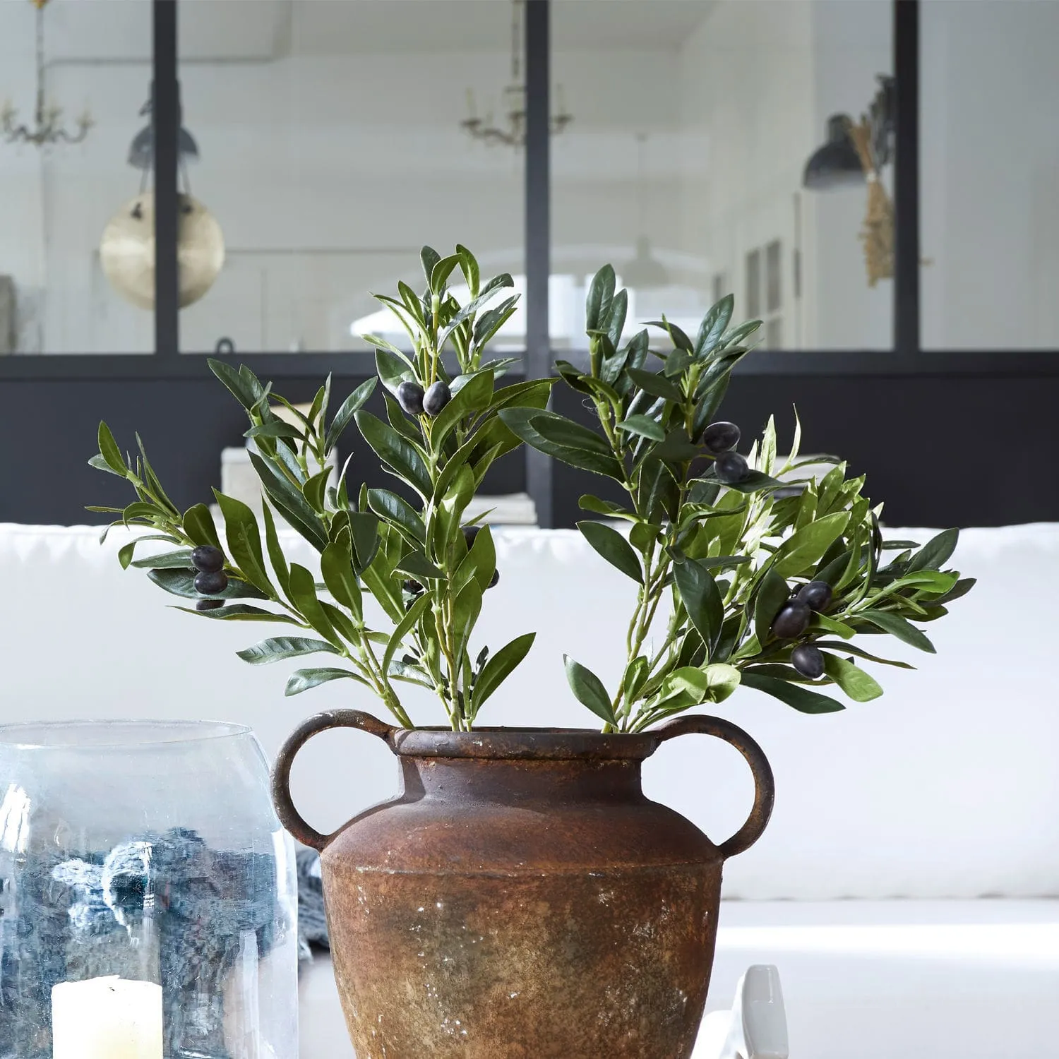 Deko-Olivenzweig 2er Set Olives – Bild 5