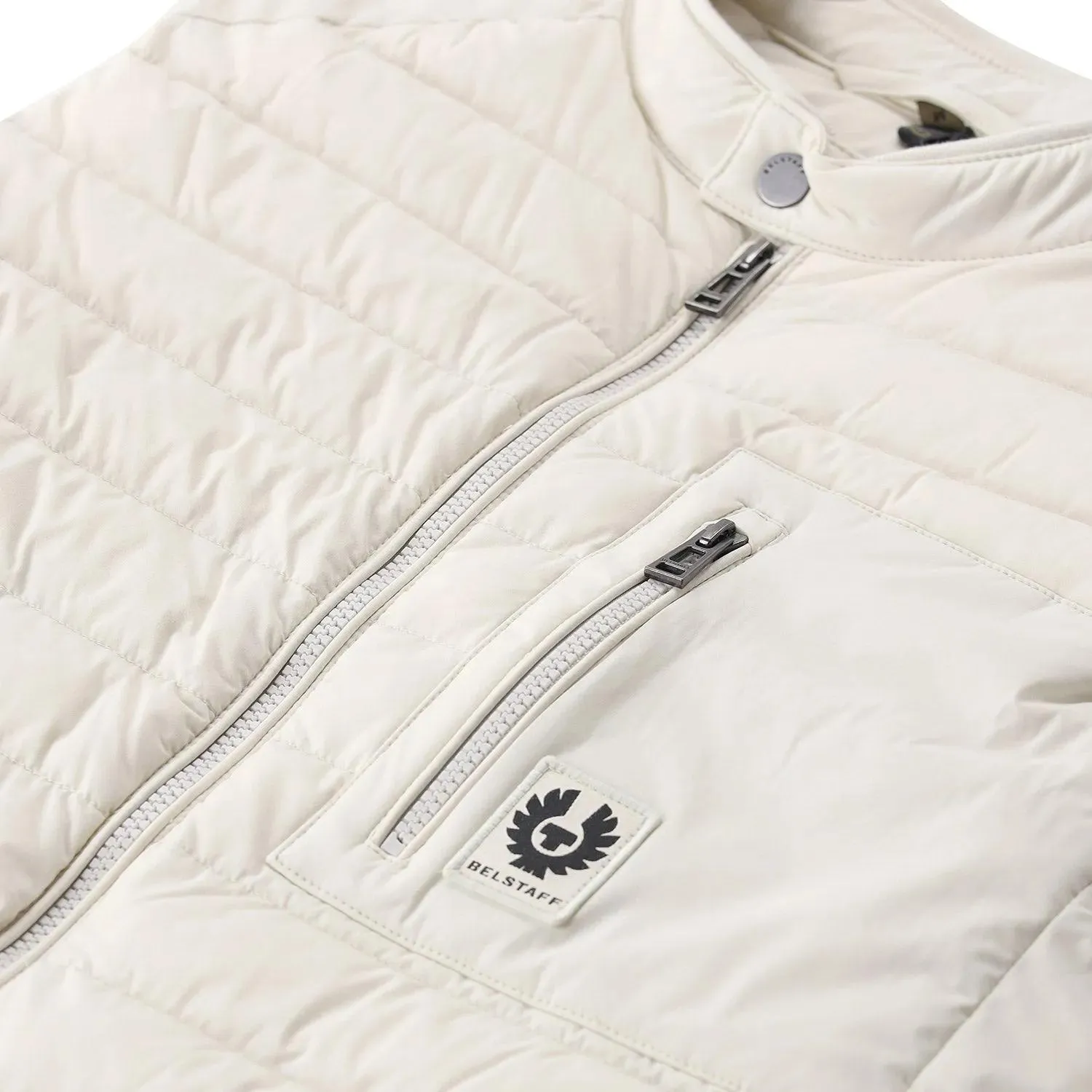 Belstaff - Weste mit Logo - Größe 56 - creme – Bild 2