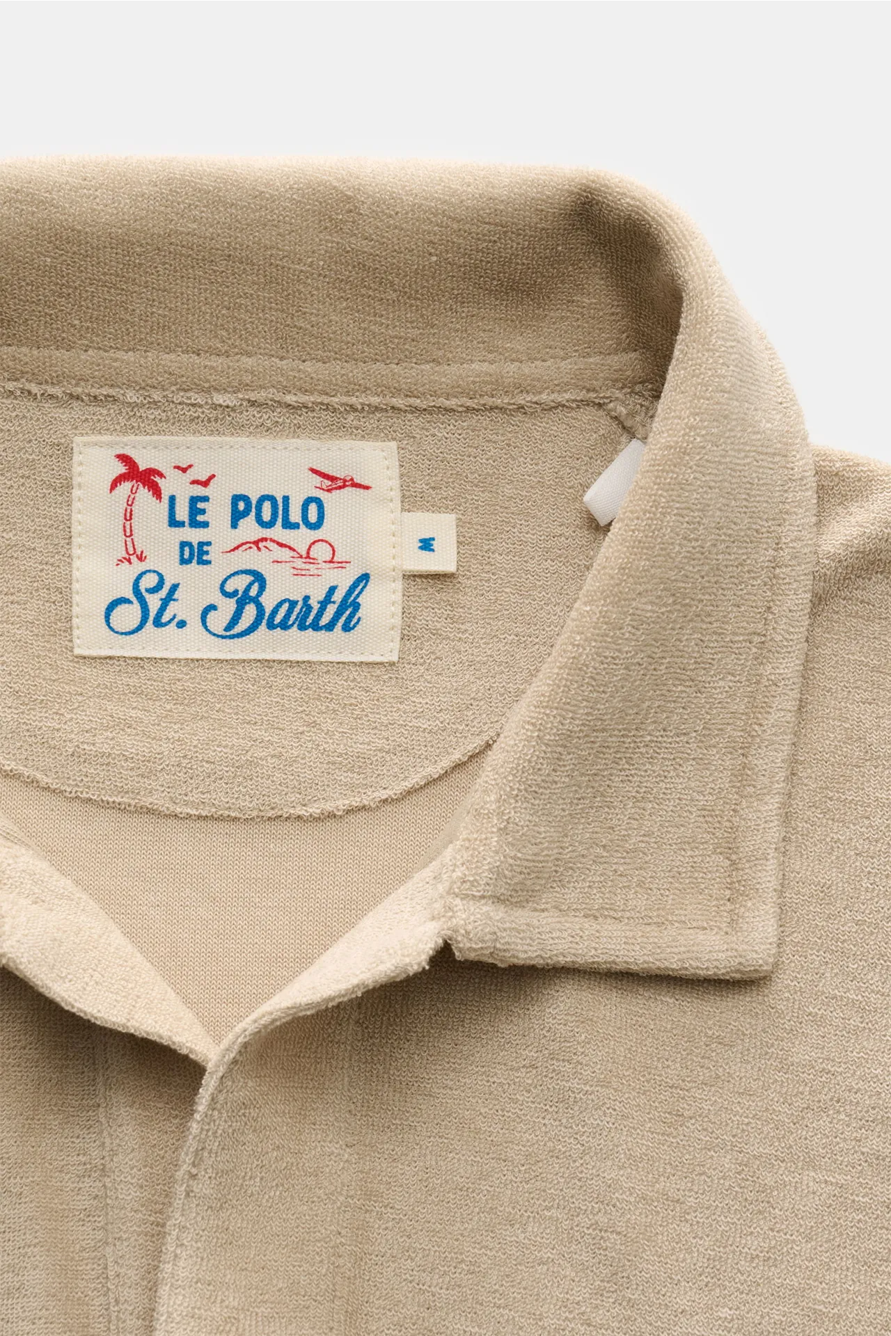 MC2 Saint Barth - Herren - Frottee-Poloshirt 'Jeremy' beige – Bild 2