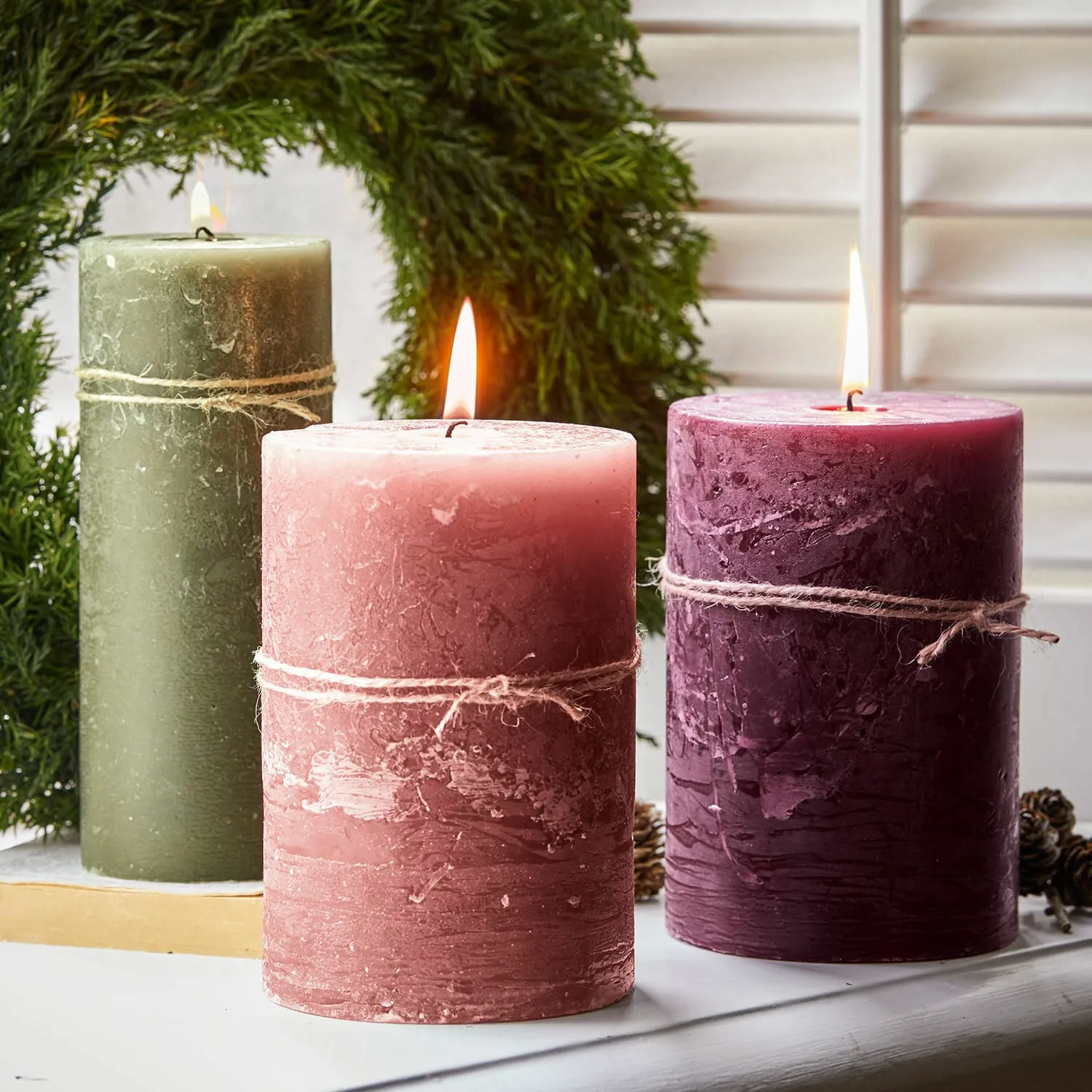 Kerze 3er Set Salis – Bild 5
