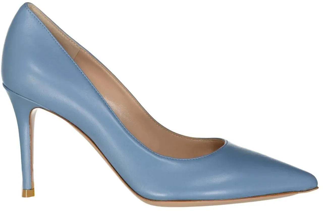 Gianvito Rossi - Gianvito Rossi Leather Pumps - Größe 37 - blue Gianvito Rossi - Gianvito Rossi Leather Pumps - Größe 37 - blue