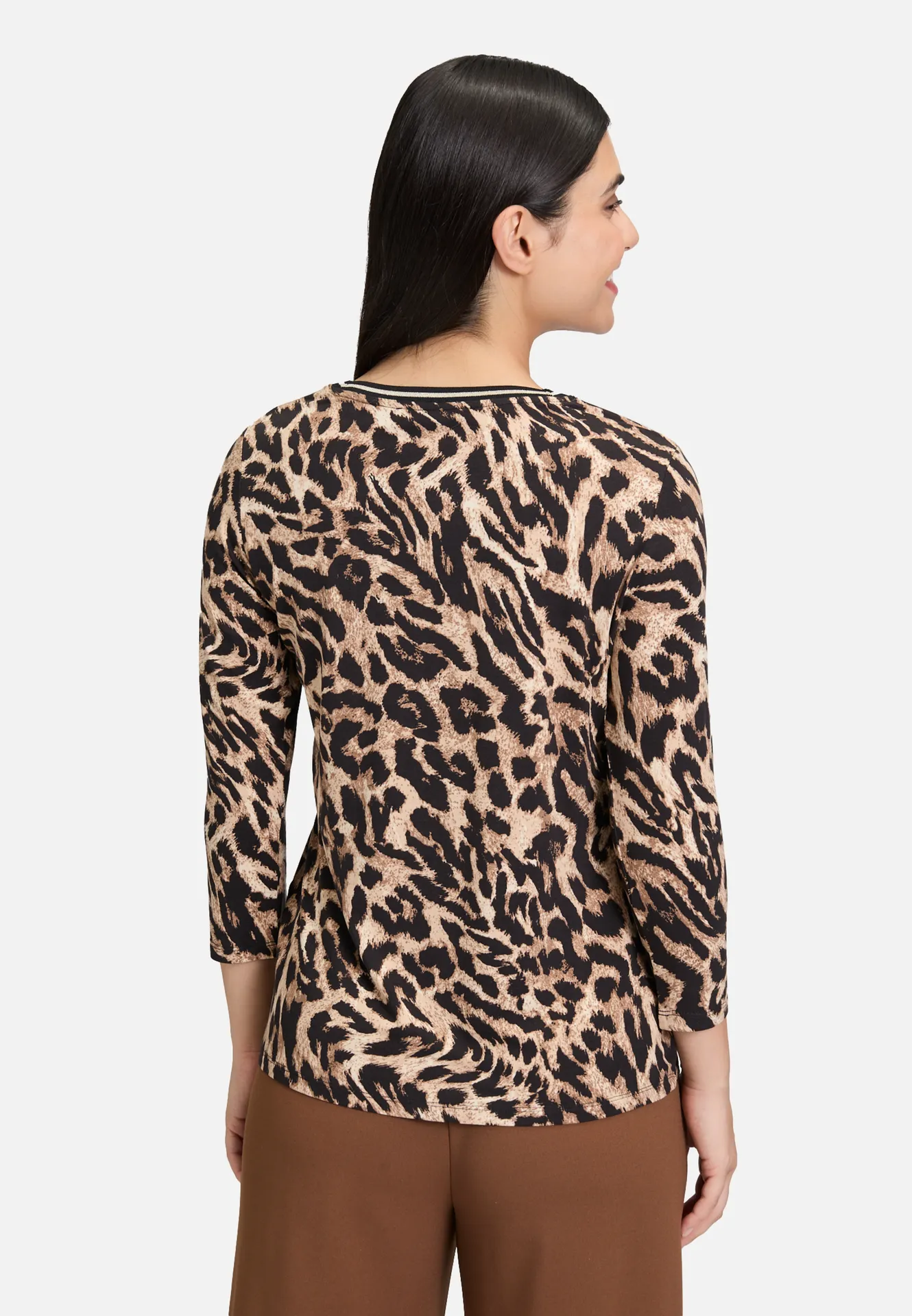 Basic Shirt mit Rippbündchen Basic Shirt mit Rippbündchen