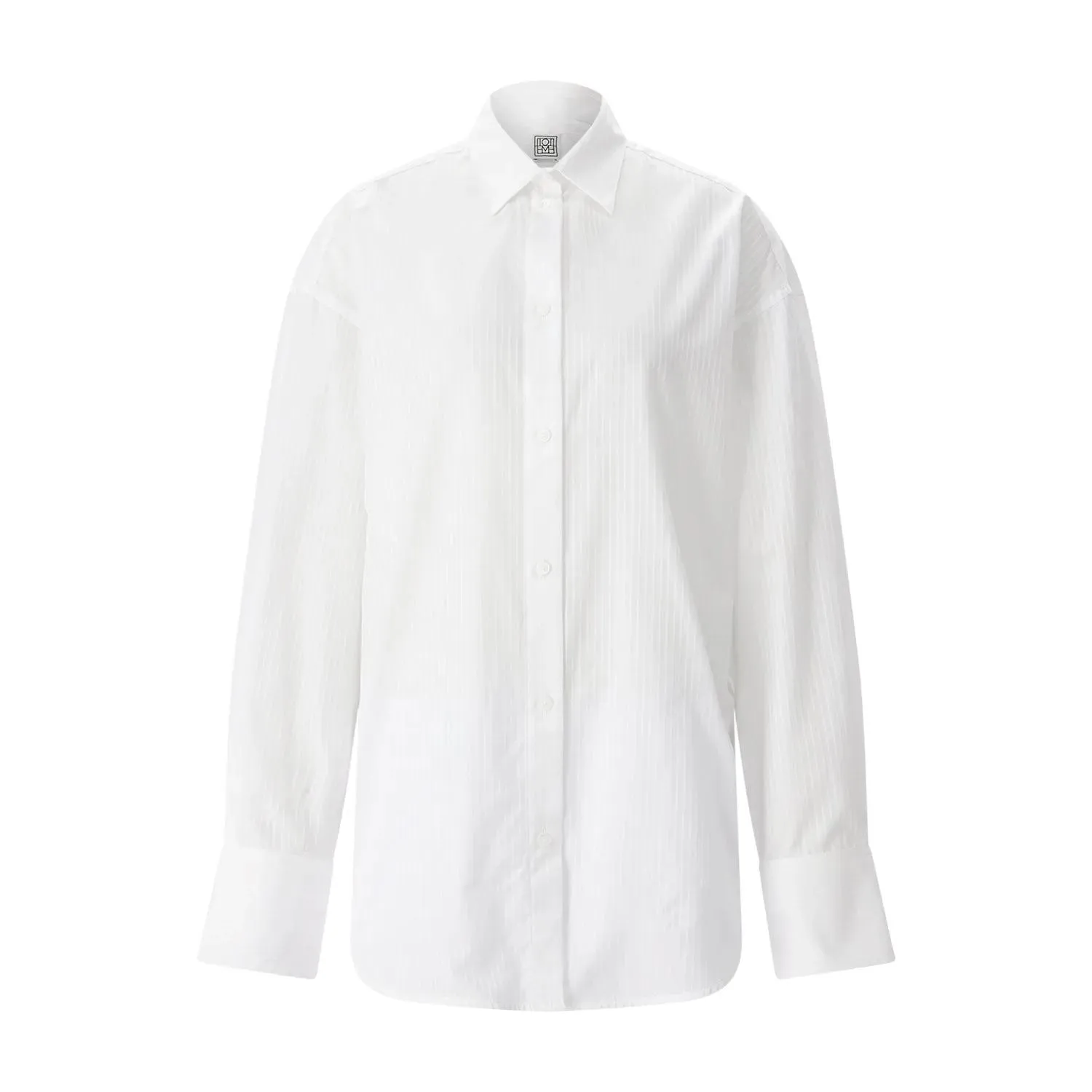 TOTEME - Gestreifte Hemdbluse aus Baumwolle - Größe 40 - weiß TOTEME - Gestreifte Hemdbluse aus Baumwolle - Größe 40 - weiß