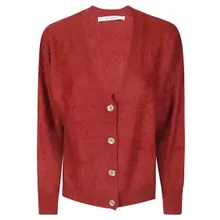 ABSOLUT CASHMERE - Plush Cashmere Cardigan With Button Closure - Größe S - rot ABSOLUT CASHMERE - Plush Cashmere Cardigan With Button Closure - Größe S - rot