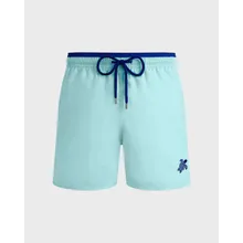 Vilebrequin - Zweifarbige Solid Bicolore Badeshorts Für Herren - Bademode - Moka - Blau - Größe XXL Vilebrequin - Zweifarbige Solid Bicolore Badeshorts Für Herren - Bademode - Moka - Blau - Größe XXL