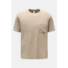 04651/ A trip in a bag - Herren - Frottee Rundhals-T-Shirt %27Terry Tee%27 beige 04651/ A trip in a bag - Herren - Frottee Rundhals-T-Shirt %27Terry Tee%27 beige