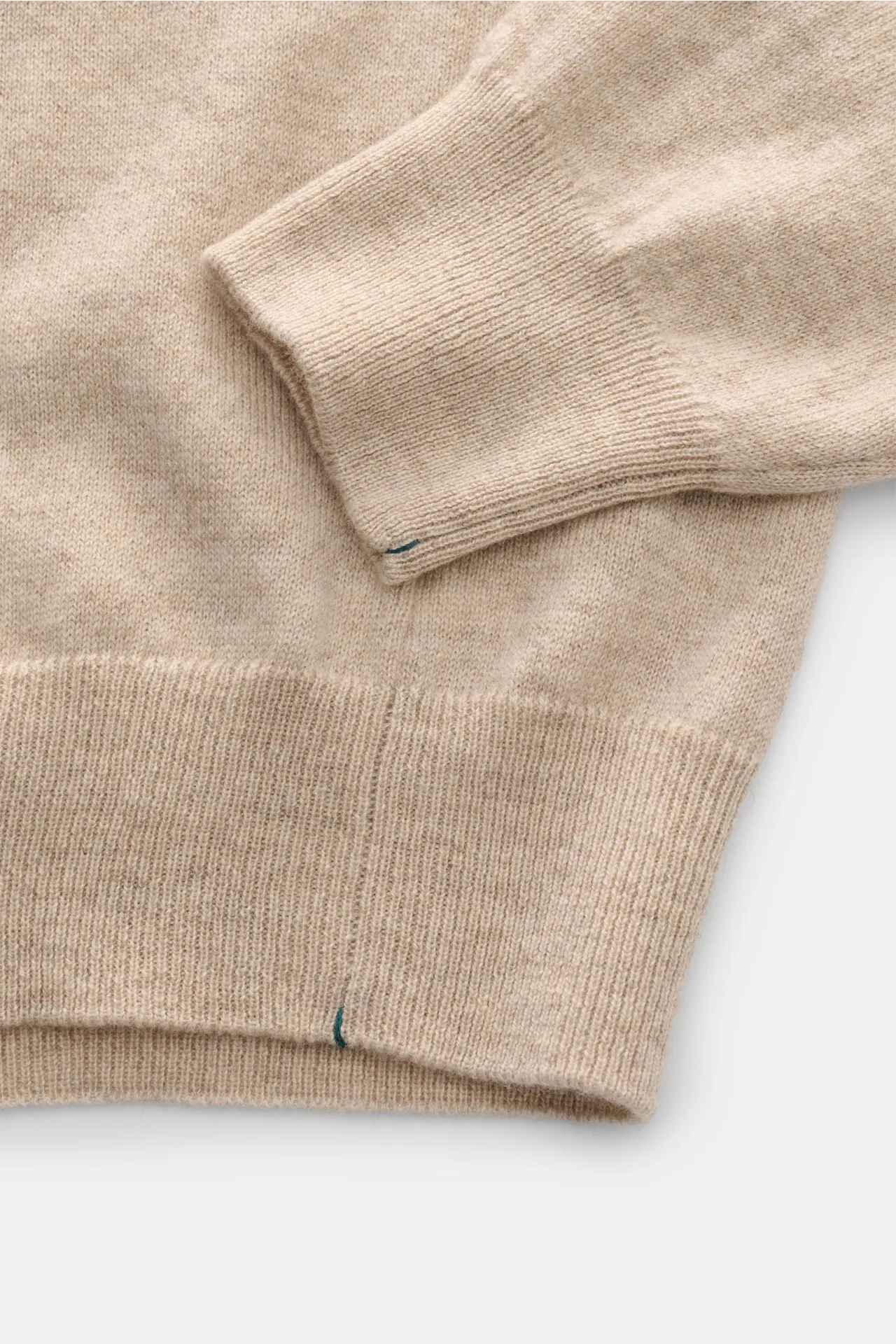 Fioroni - Herren - Cashmere Rundhalspullover beige meliert – Bild 3