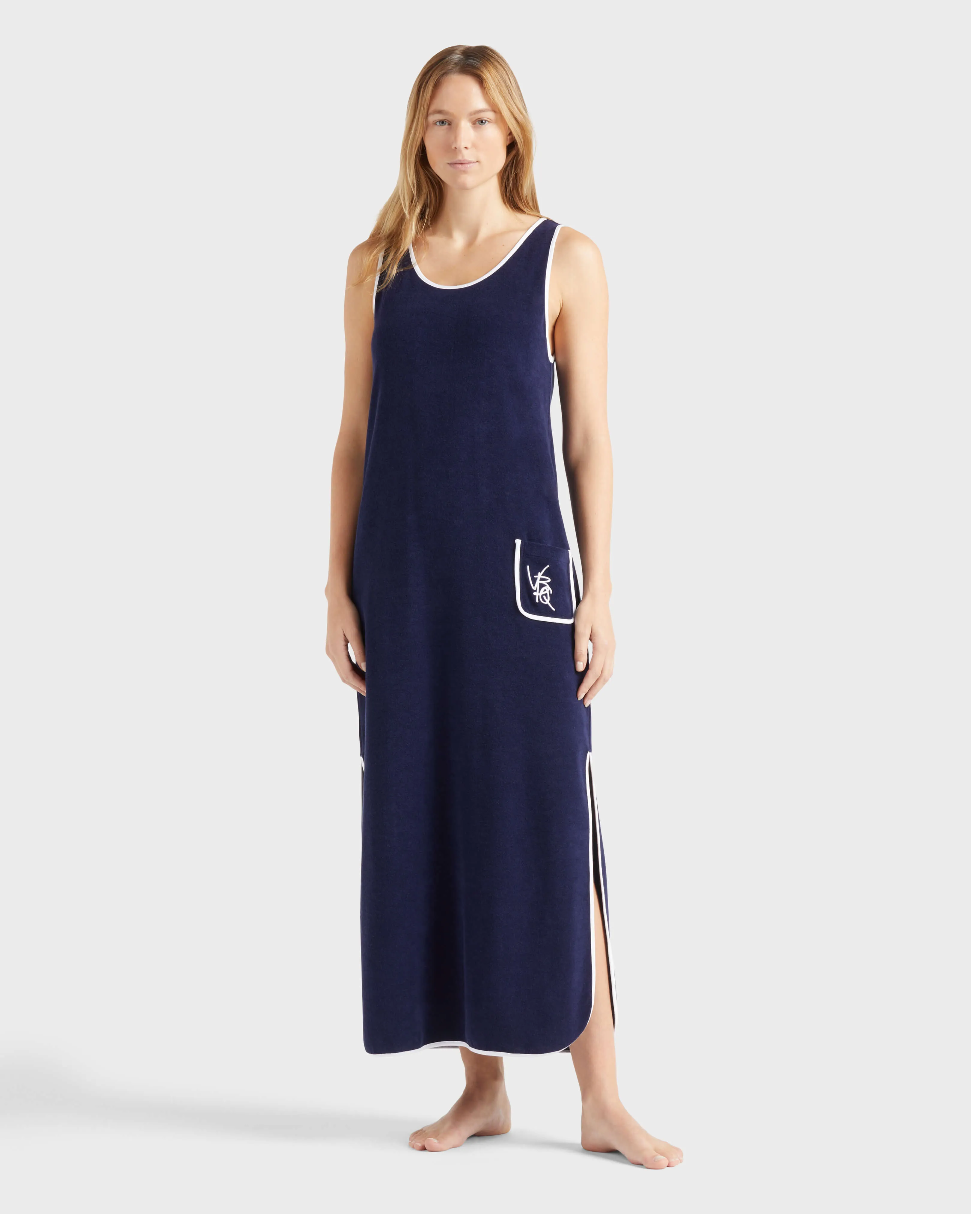Vilebrequin - Vbq Line Tankkleid Aus Frottee Für Damen - Kleid - Lindsay - Blau - Größe S – Bild 3