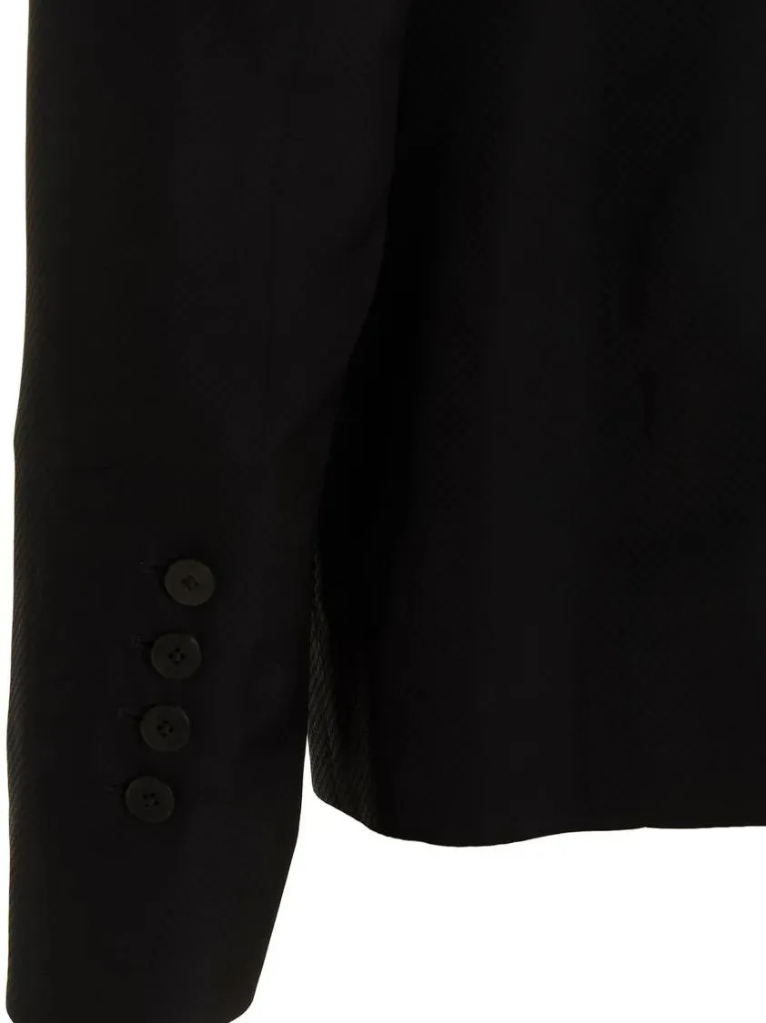 Sapio - 'Jacquard' Blazer Jacket - Größe 54 - schwarz – Bild 2