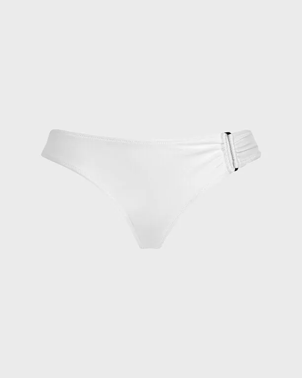 Vilebrequin - Mittelhohe Shiny Solid Stretch-bikinihose Für Damen - Bademode - Loon - Weiss - Größe M Vilebrequin - Mittelhohe Shiny Solid Stretch-bikinihose Für Damen - Bademode - Loon - Weiss - Größe M