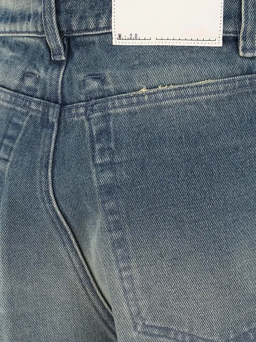 RANDOM IDENTITIES - Distressed Straight-Leg Jeans - Größe 28 - blau – Bild 2
