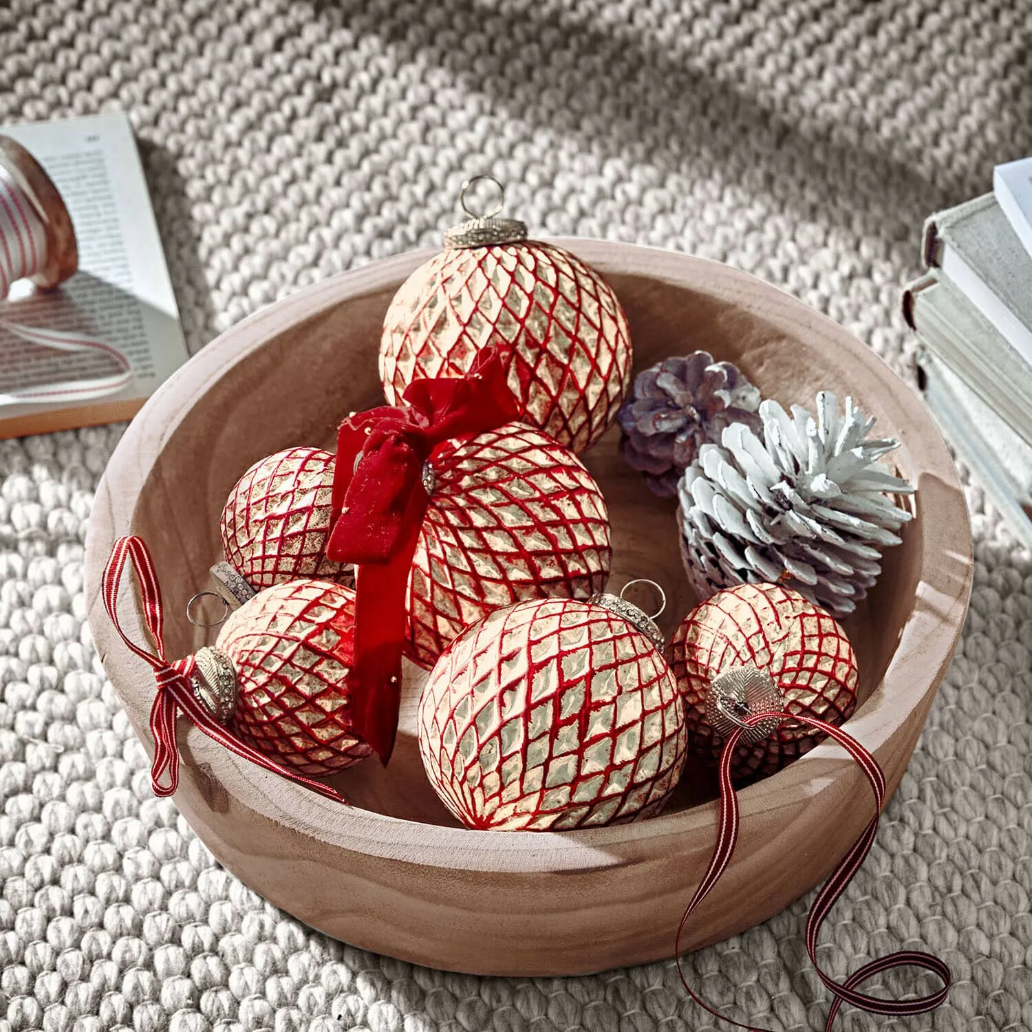 Weihnachtskugeln 6er Set Aleviah – Bild 2