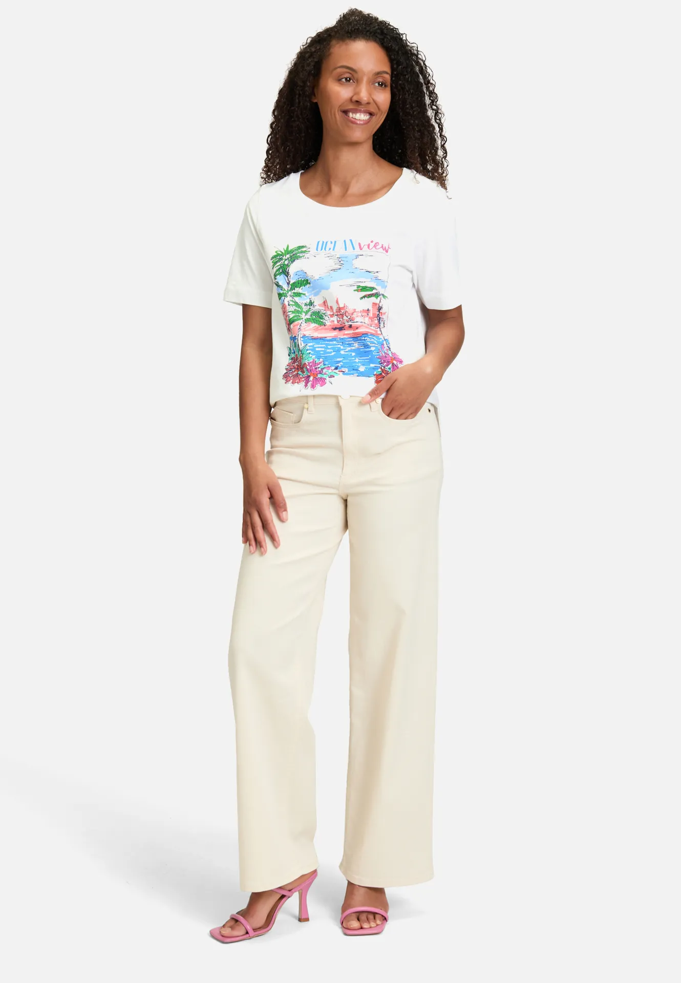 Basic Shirt mit Aufdruck – Bild 2