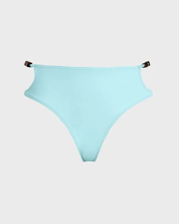 Vilebrequin - Solid Bikinihose Mit Hohem Bund Für Damen - Bademode - Flakelle - Blau - Größe M Vilebrequin - Solid Bikinihose Mit Hohem Bund Für Damen - Bademode - Flakelle - Blau - Größe M