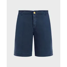 Vilebrequin - Men Satin Cotton Bermuda Shorts Solid - Bermuda - Belin - Blau - Größe L Vilebrequin - Men Satin Cotton Bermuda Shorts Solid - Bermuda - Belin - Blau - Größe L