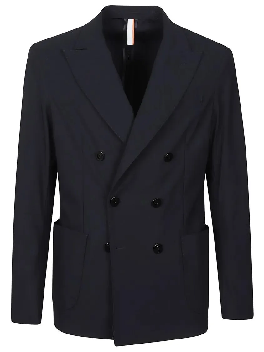 PMDS - Dark Blue Double-Breasted Jacket - Größe XL - blau PMDS - Dark Blue Double-Breasted Jacket - Größe XL - blau