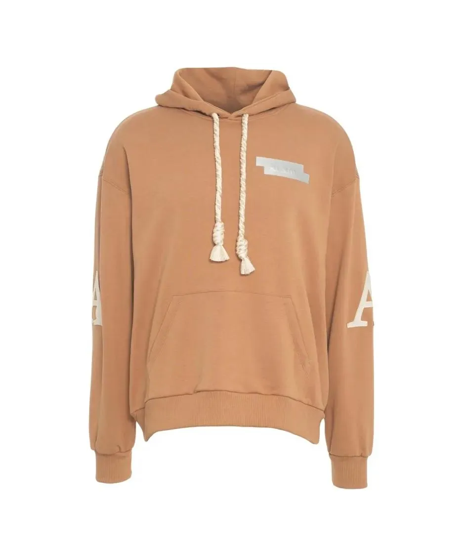 Al Ain - Oversized Cotton Jersey Hoodie With Tennis Court G - Größe M - beige Al Ain - Oversized Cotton Jersey Hoodie With Tennis Court G - Größe M - beige
