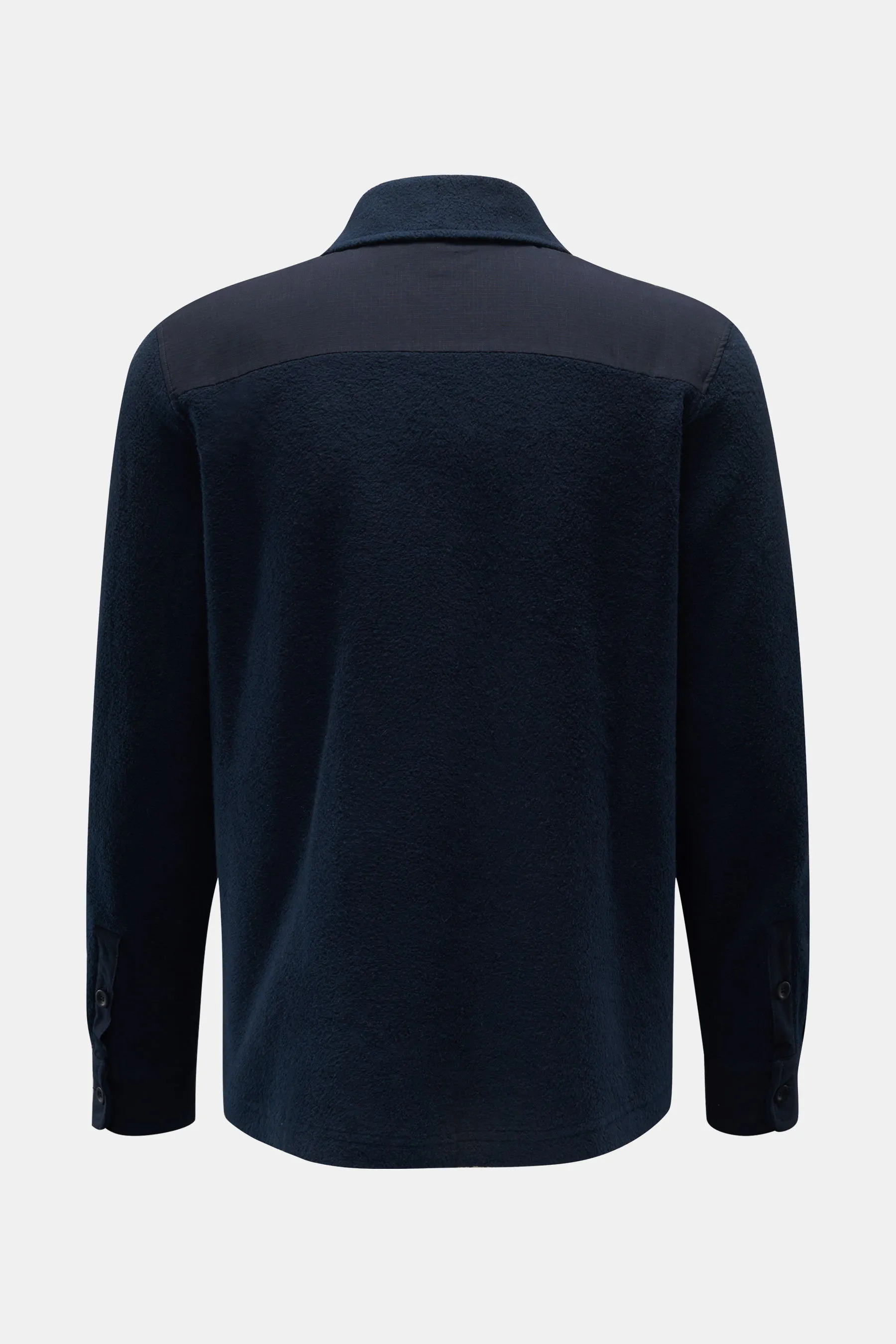 04651/ A trip in a bag - Herren - Fleece-Hemd 'Oyster' navy – Bild 3