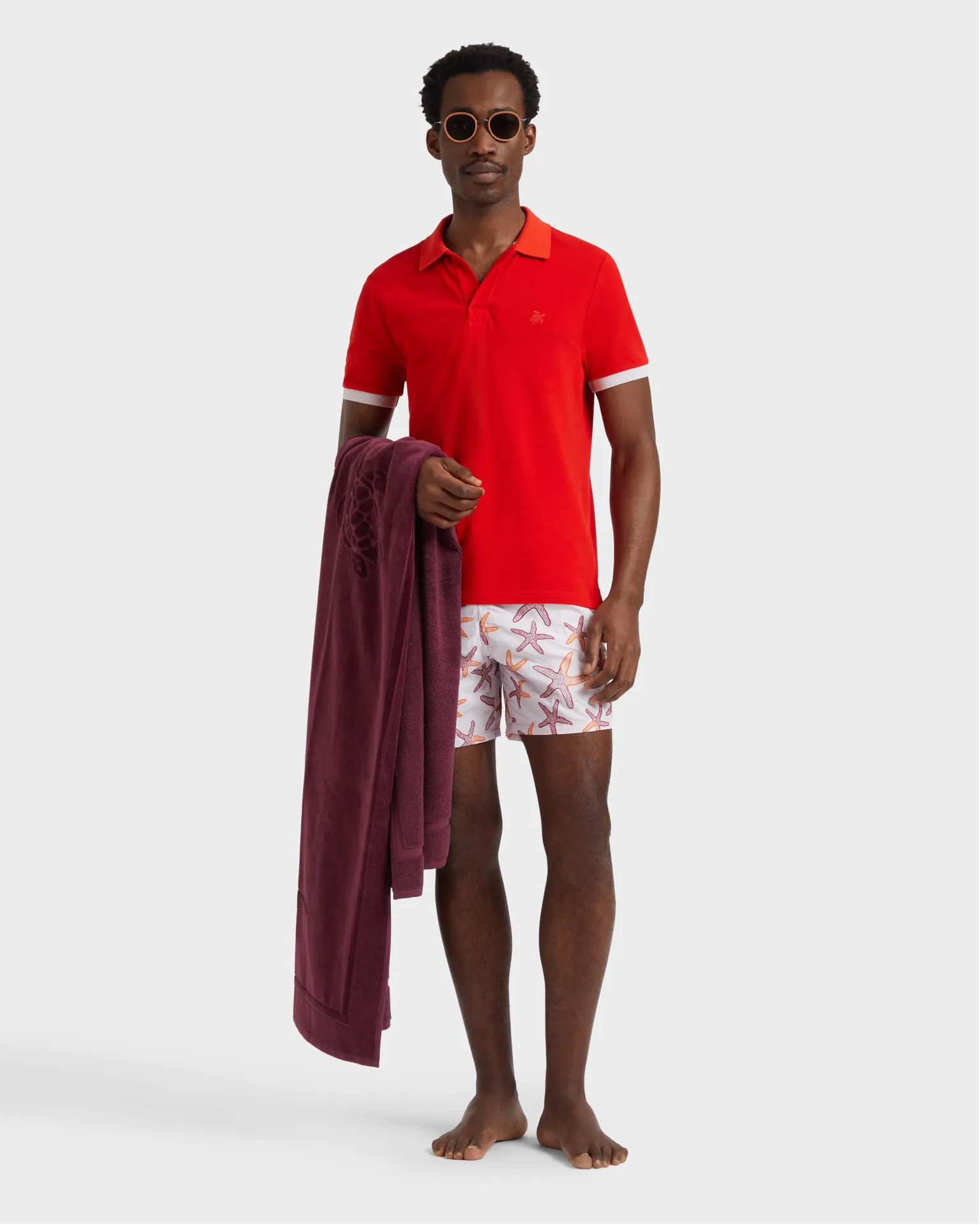 Vilebrequin - Solid Polohemd Aus Baumwolle Für Herren - Polohemd - Palatin - Rosa - Größe S – Bild 5