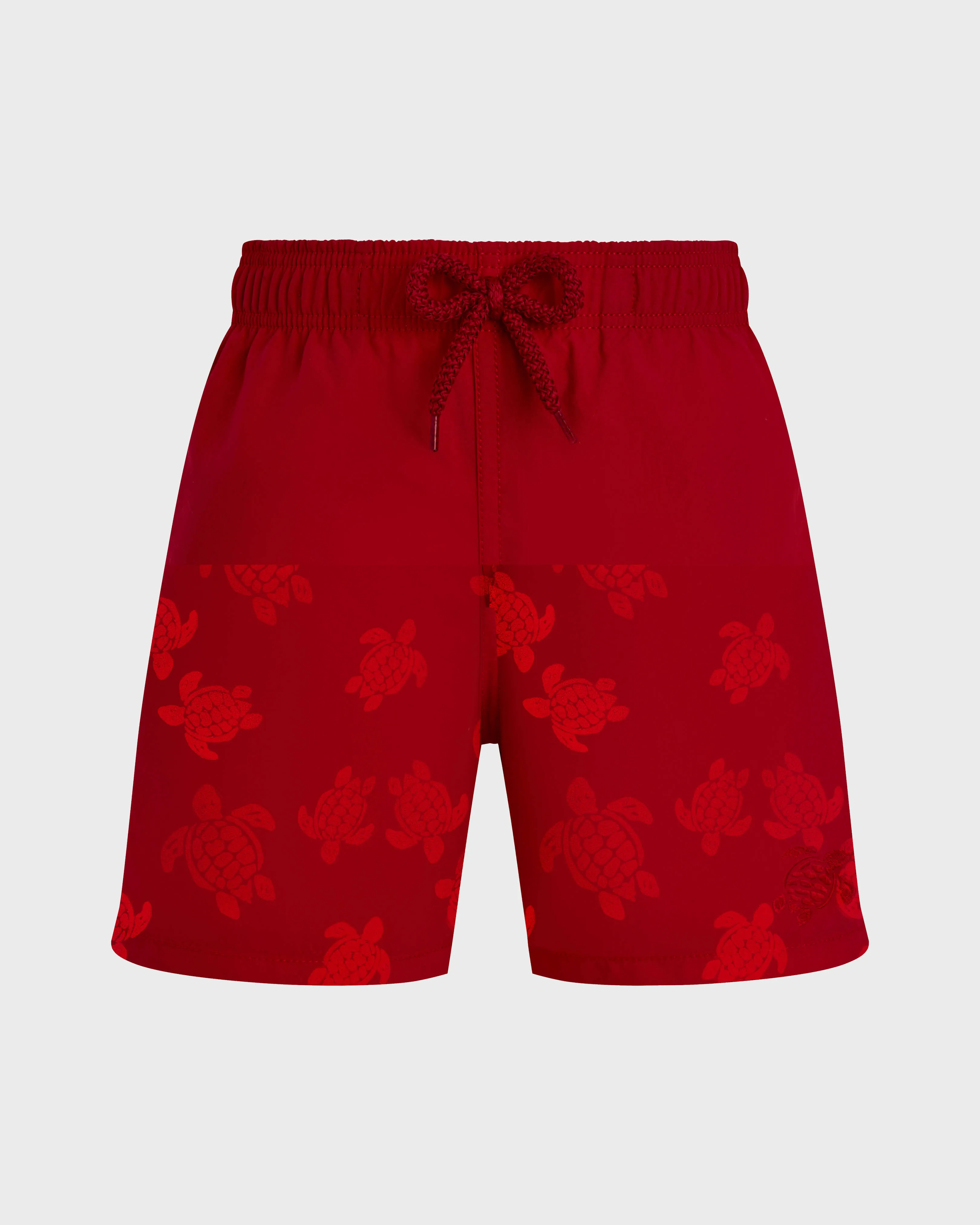 Vilebrequin - Mit Wasser Reagierende Ronde Des Tortues Badeshorts Für Jungen - Bademode - Jim - Rot - Größe 2 – Bild 3
