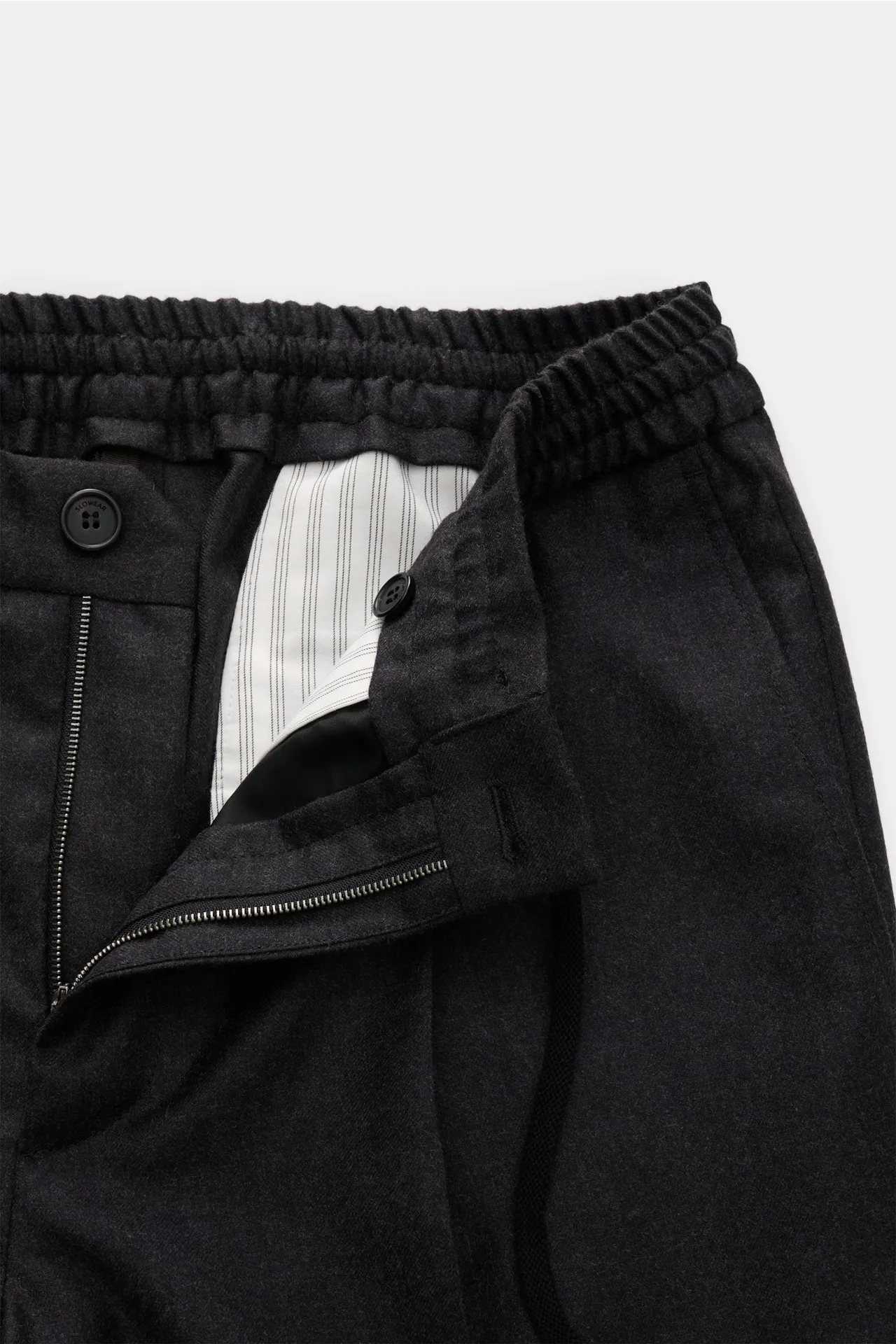 Incotex - Herren - Woll-Jogpants anthrazit – Bild 4