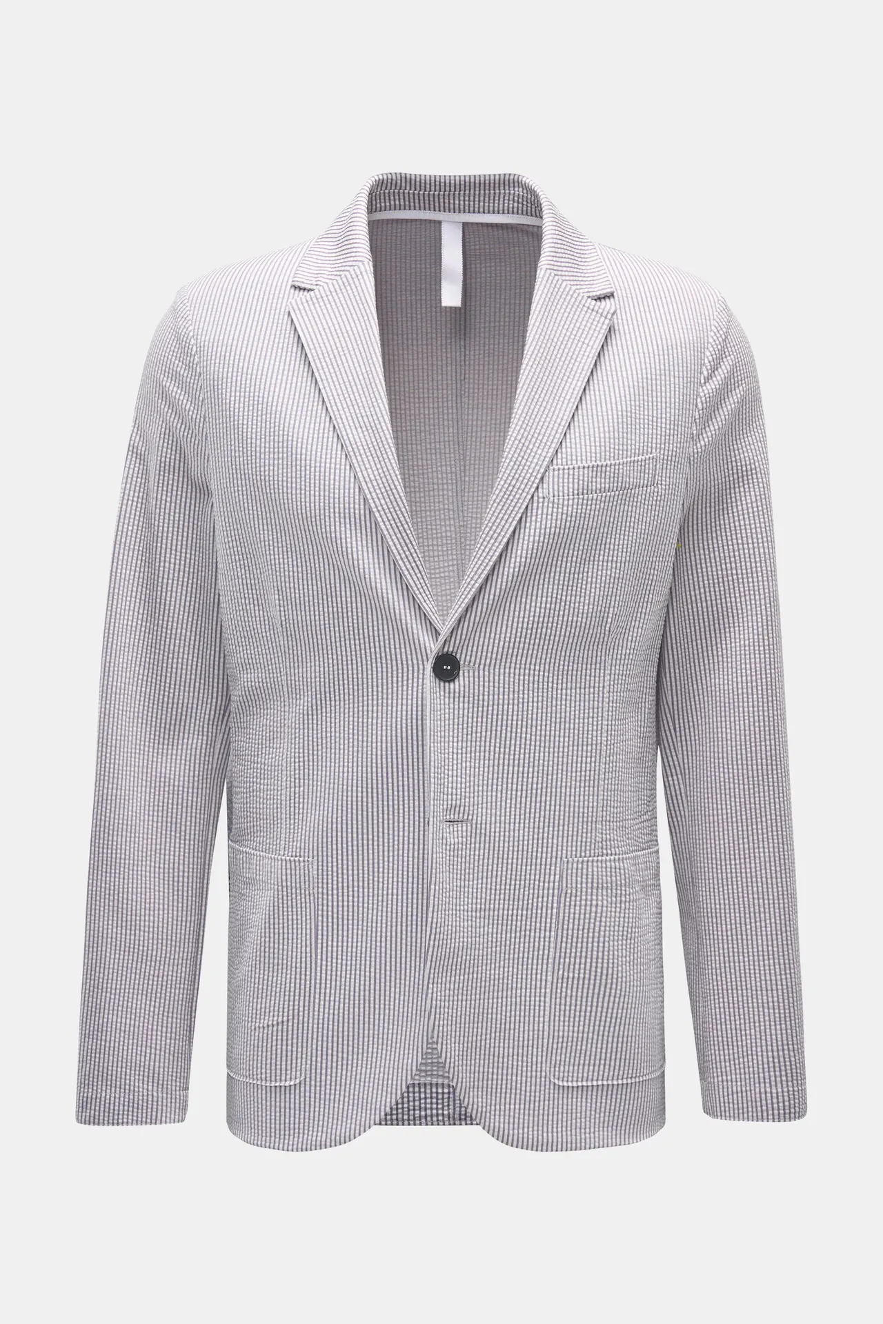 Harris Wharf London - Herren - Seersucker-Blazer grau/weiß gestreift Harris Wharf London - Herren - Seersucker-Blazer grau/weiß gestreift