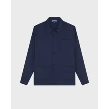Vilebrequin - Micro Carreaux Herren-overshirt Aus Wolle - Jacke - Corentin - Blau - Größe L Vilebrequin - Micro Carreaux Herren-overshirt Aus Wolle - Jacke - Corentin - Blau - Größe L