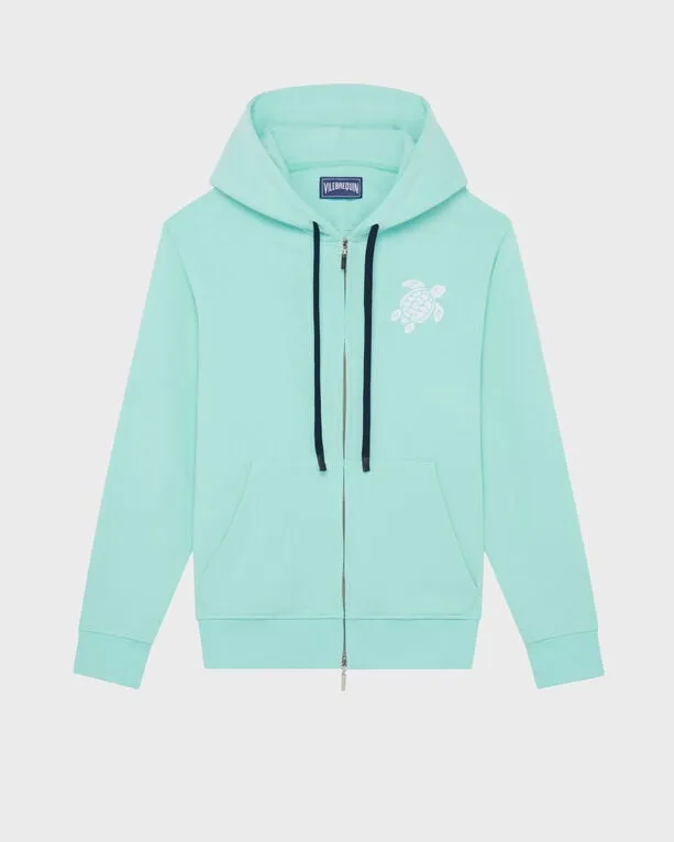 Vilebrequin - Baumwoll-cardigan Mit Durchgehendem Reißverschluss Und Großer Schildkrötenstickerei Für Herren - Sweatshirt - Malanti - Grün - Größe M Vilebrequin - Baumwoll-cardigan Mit Durchgehendem Reißverschluss Und Großer Schildkrötenstickerei Für Herren - Sweatshirt - Malanti - Grün - Größe M