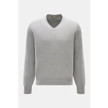 Cruciani - Herren - Cashmere V-Neck Pullover grau meliert Cruciani - Herren - Cashmere V-Neck Pullover grau meliert