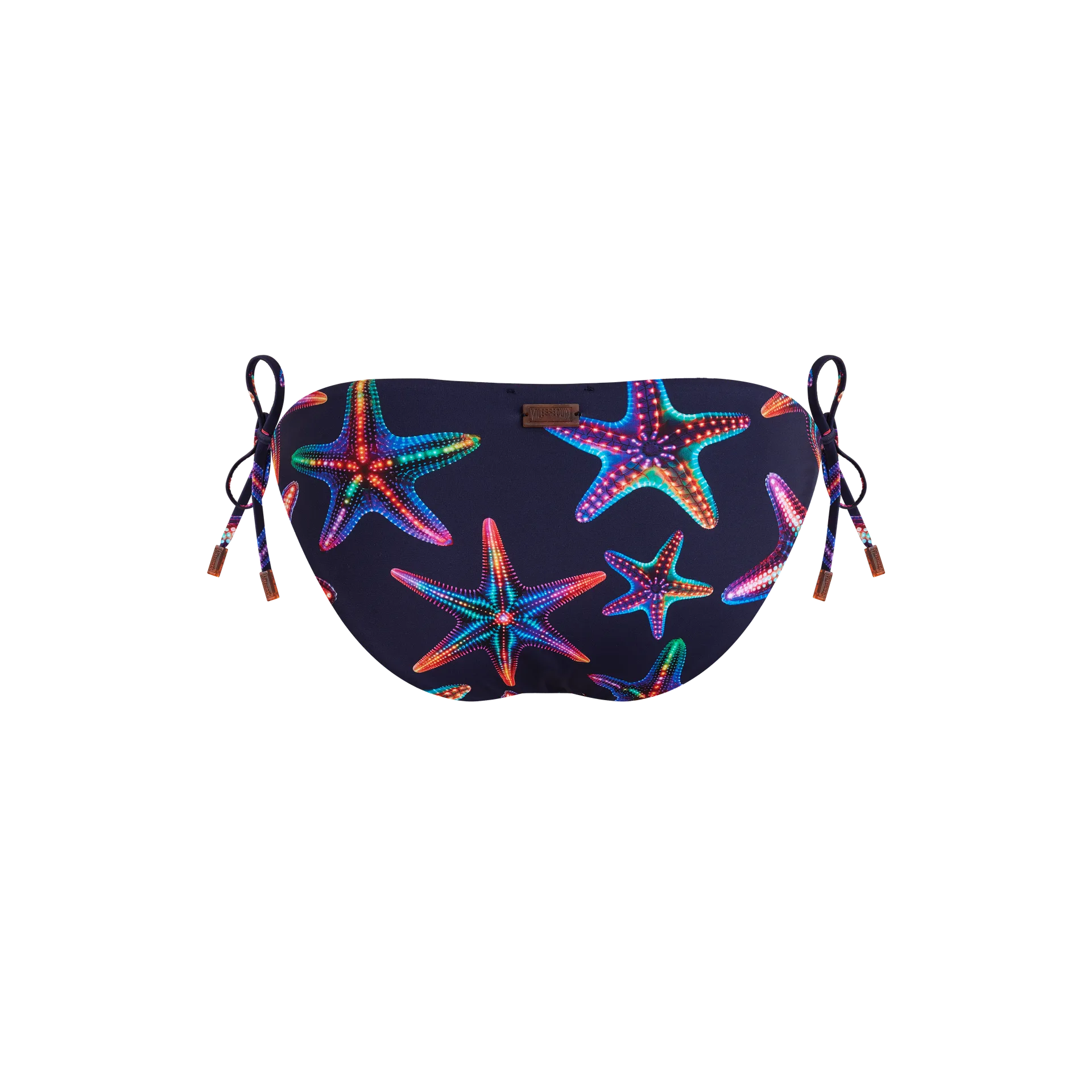Vilebrequin Disco Stars Bikinihose Zum Seitlichen Binden Für Damen - Flore - Blau - Größe XS – Bild 2