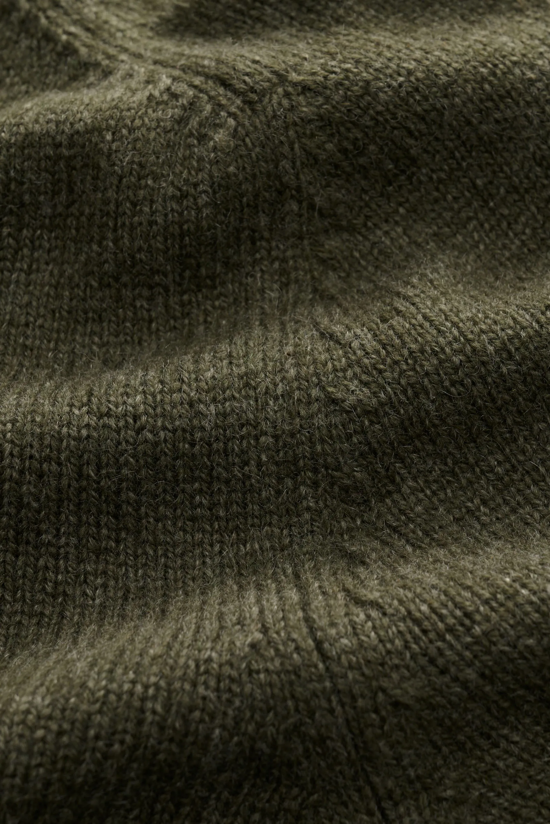 Malo - Herren - Cashmere Rundhalspullover graugrün meliert – Bild 4