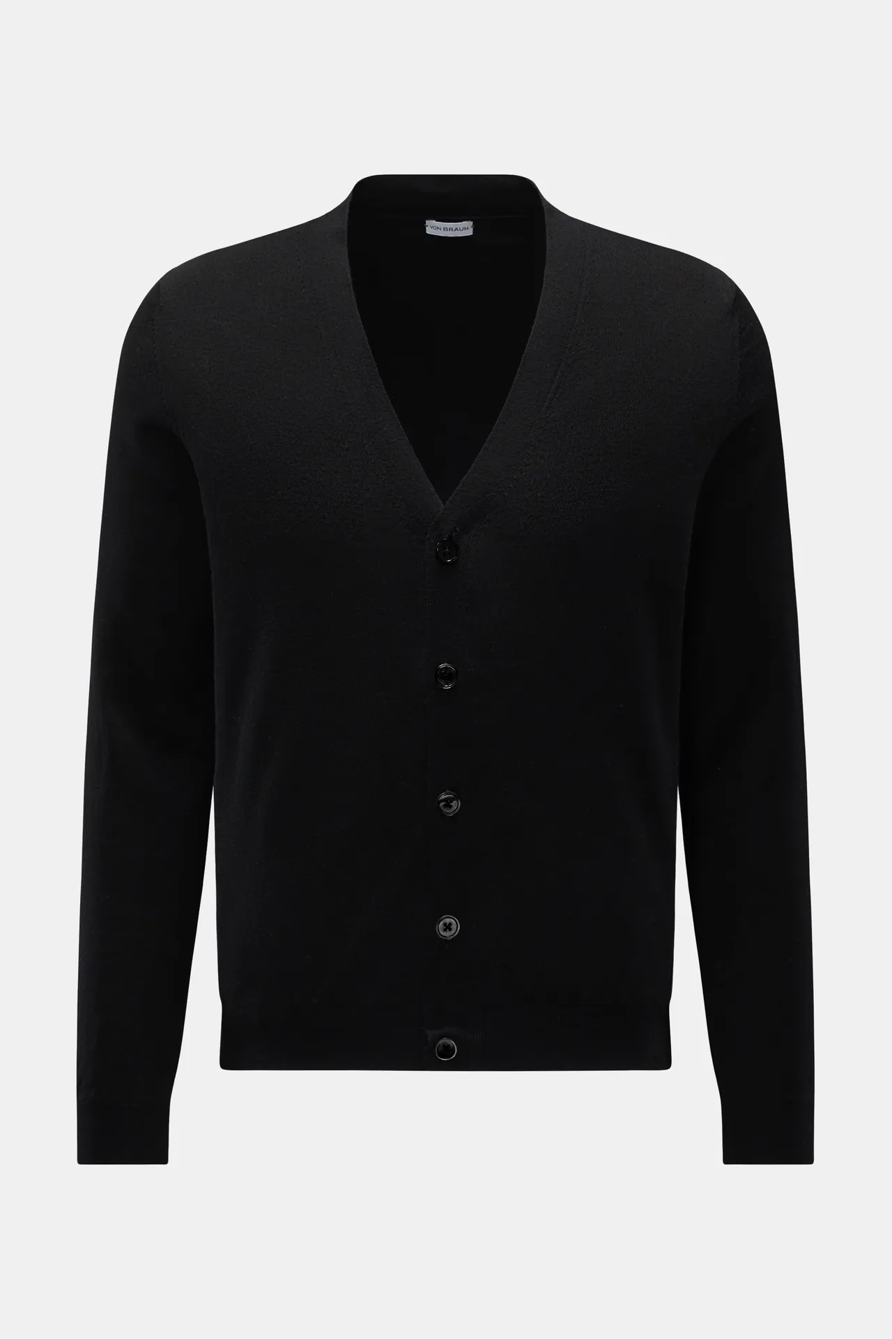 von Braun - Herren - Merino Cardigan schwarz von Braun - Herren - Merino Cardigan schwarz
