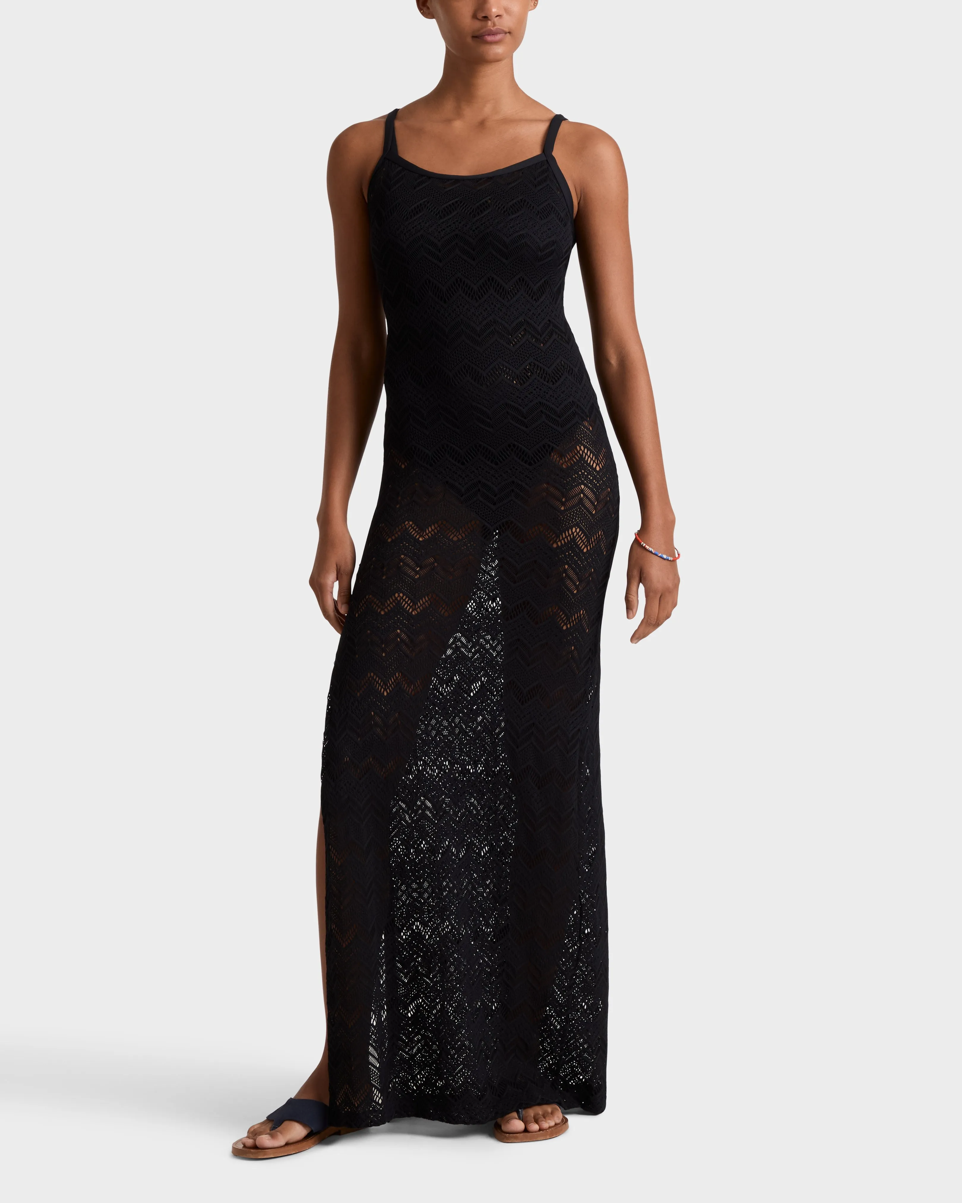 Vilebrequin - Langes Mesh-kleid Für Damen - Kleid - Lisanna - Schwarz - Größe L – Bild 3