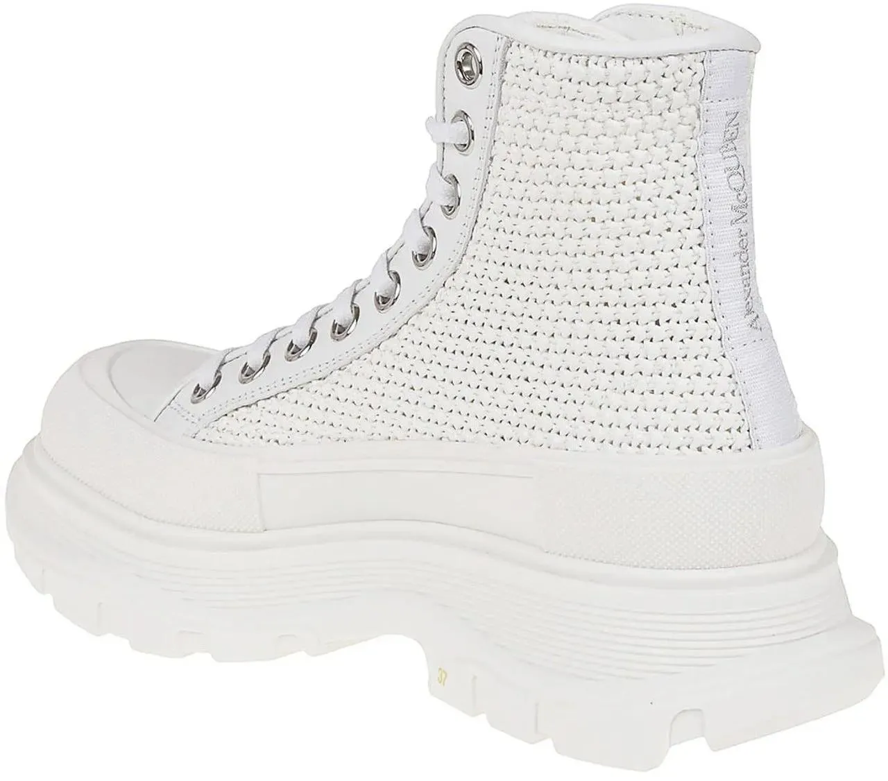 Alexander McQueen - Alexander McQueen Tread Slick High-Top Sneakers - Größe 36,5 - weiß – Bild 2
