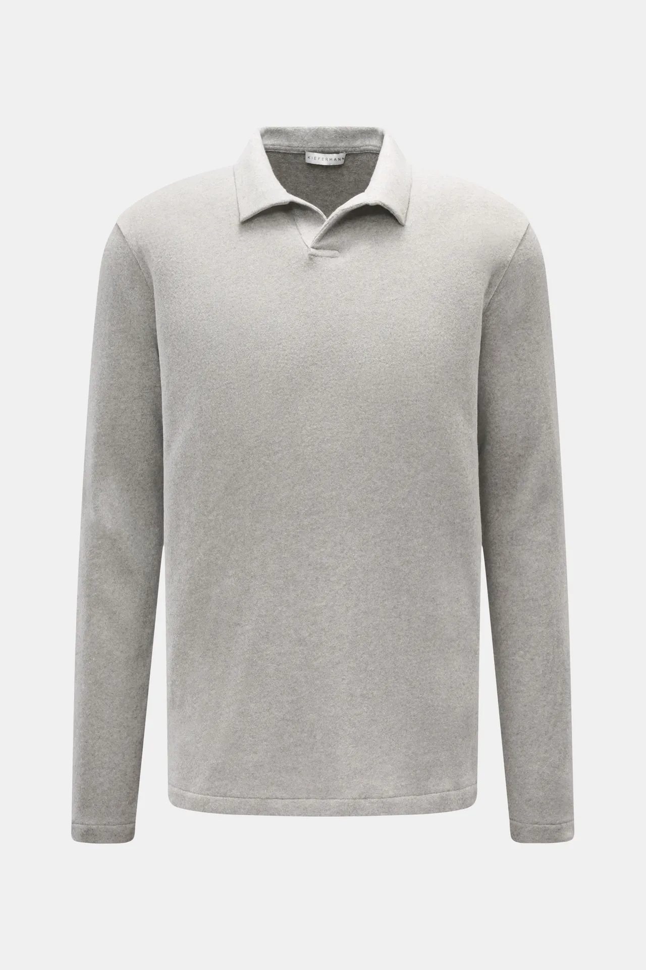 Kiefermann - Herren - Longsleeve-Poloshirt %27Tonin%27 grau meliert Kiefermann - Herren - Longsleeve-Poloshirt %27Tonin%27 grau meliert