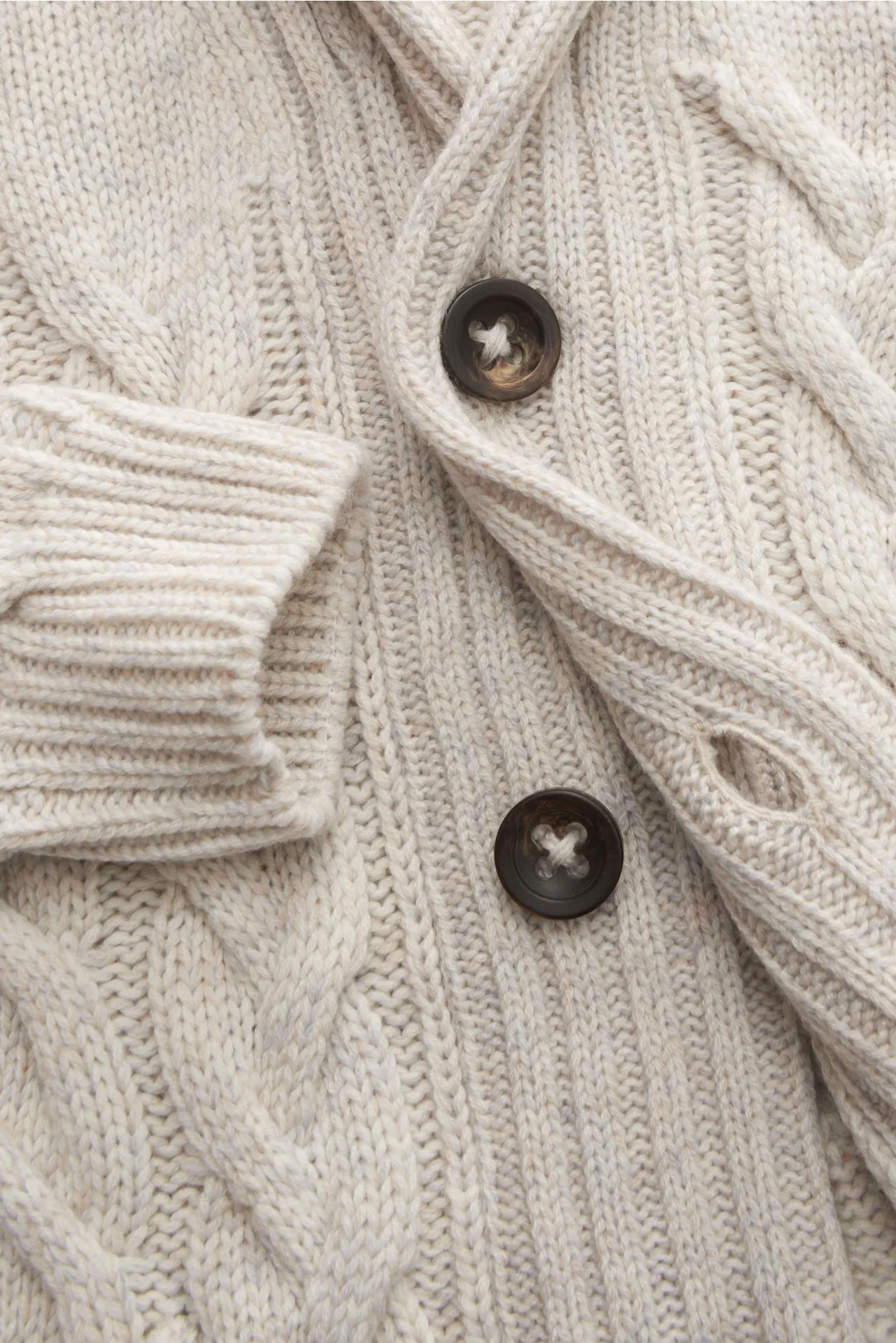 Settefili Cashmere - Herren - Cardigan hellgrau – Bild 3