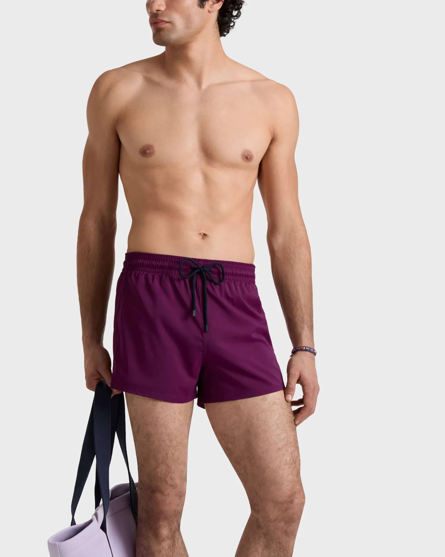 Vilebrequin - Kurze Und Figurbetonte Einfarbige Stretch-bademode Für Herren - Bademode - Man - Violett - Größe M – Bild 3