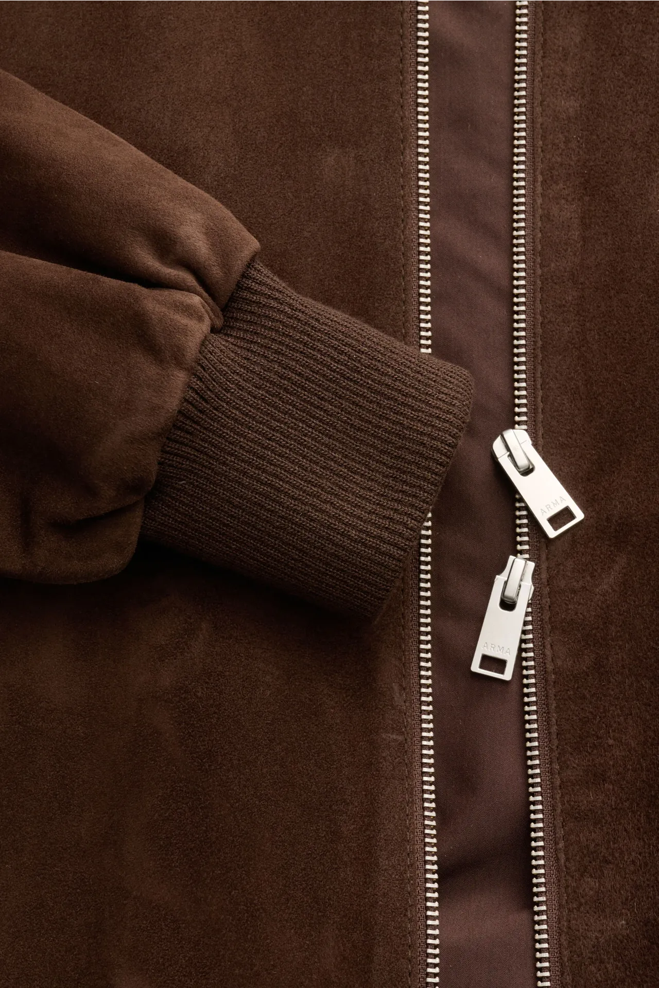Arma - Herren - Veloursleder Blouson 'Didier' braun – Bild 4