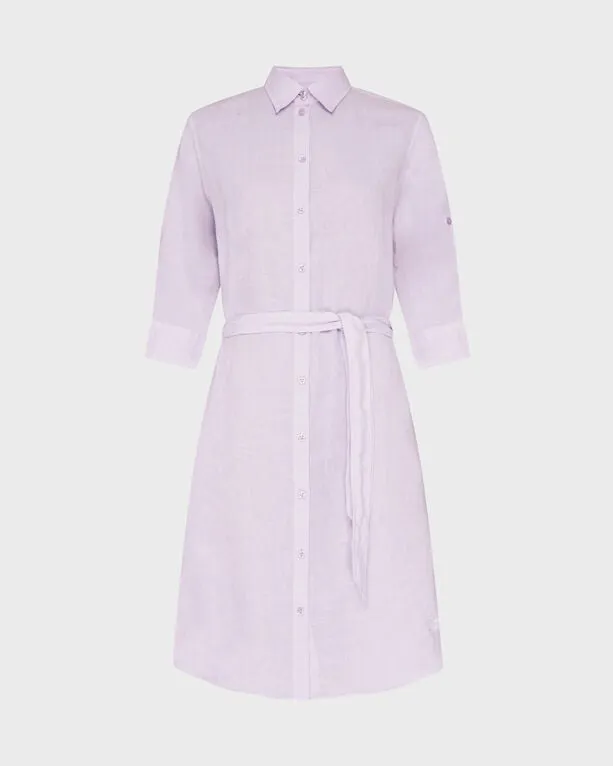 Vilebrequin - Solid Hemdkleid Aus Leinen Für Damen - Kleid - Ludovie - Violett - Größe S Vilebrequin - Solid Hemdkleid Aus Leinen Für Damen - Kleid - Ludovie - Violett - Größe S