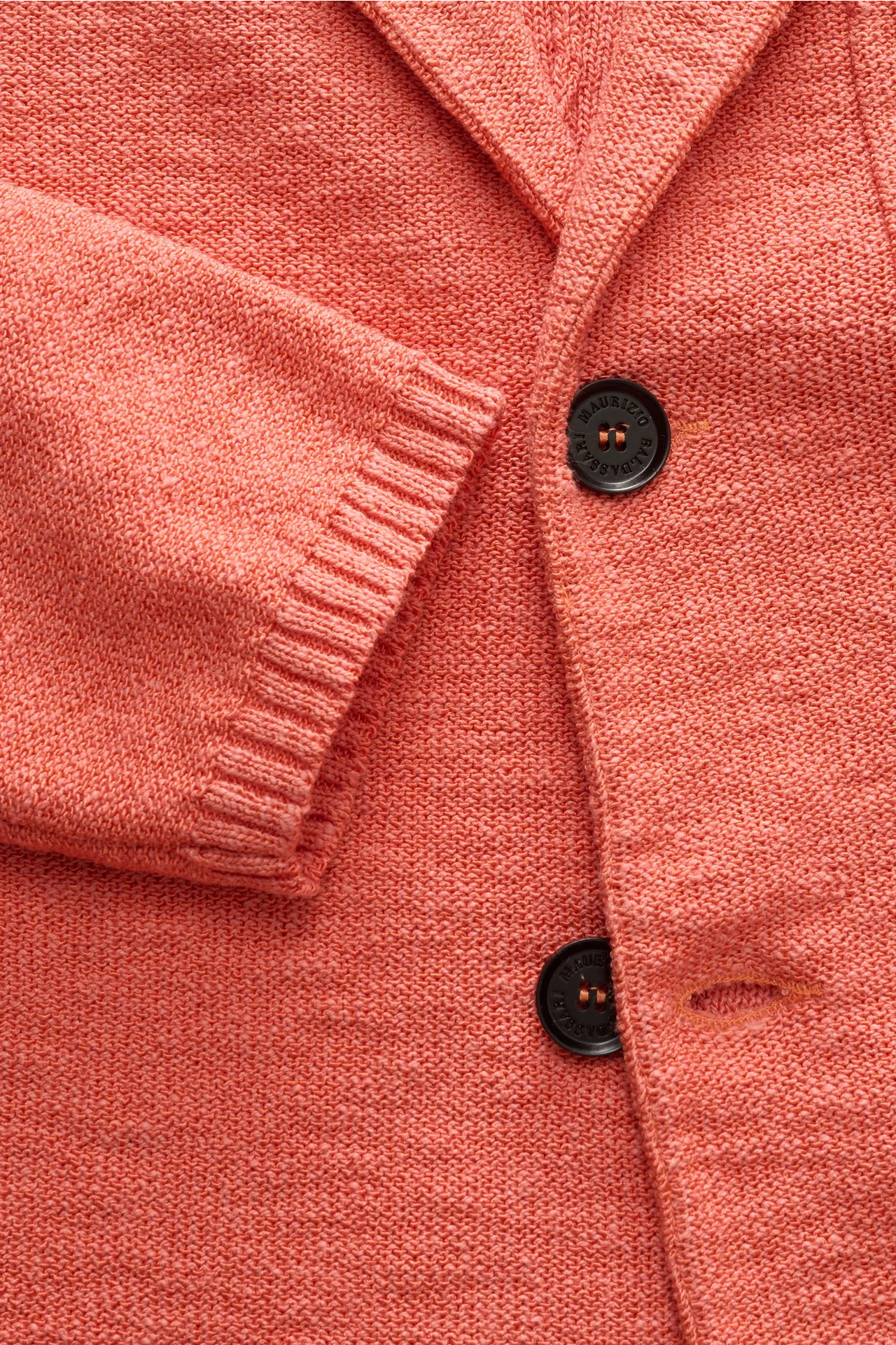 Maurizio Baldassari - Herren - Strickblazer hellorange – Bild 4