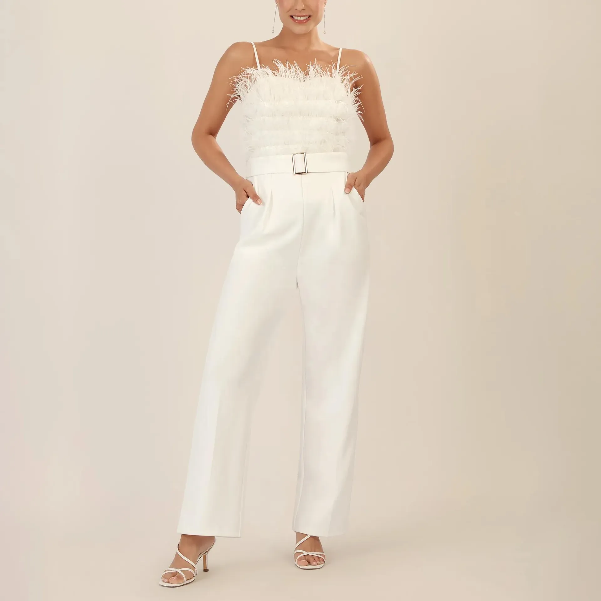 Apart - Abendoverall - Größe 44 - creme – Bild 4