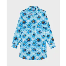 Vilebrequin - Poppies Hemdkleid Aus Baumwollvoile Für Damen - Kleid Im Hemd-stil - Fragance - Blau - Größe M Vilebrequin - Poppies Hemdkleid Aus Baumwollvoile Für Damen - Kleid Im Hemd-stil - Fragance - Blau - Größe M