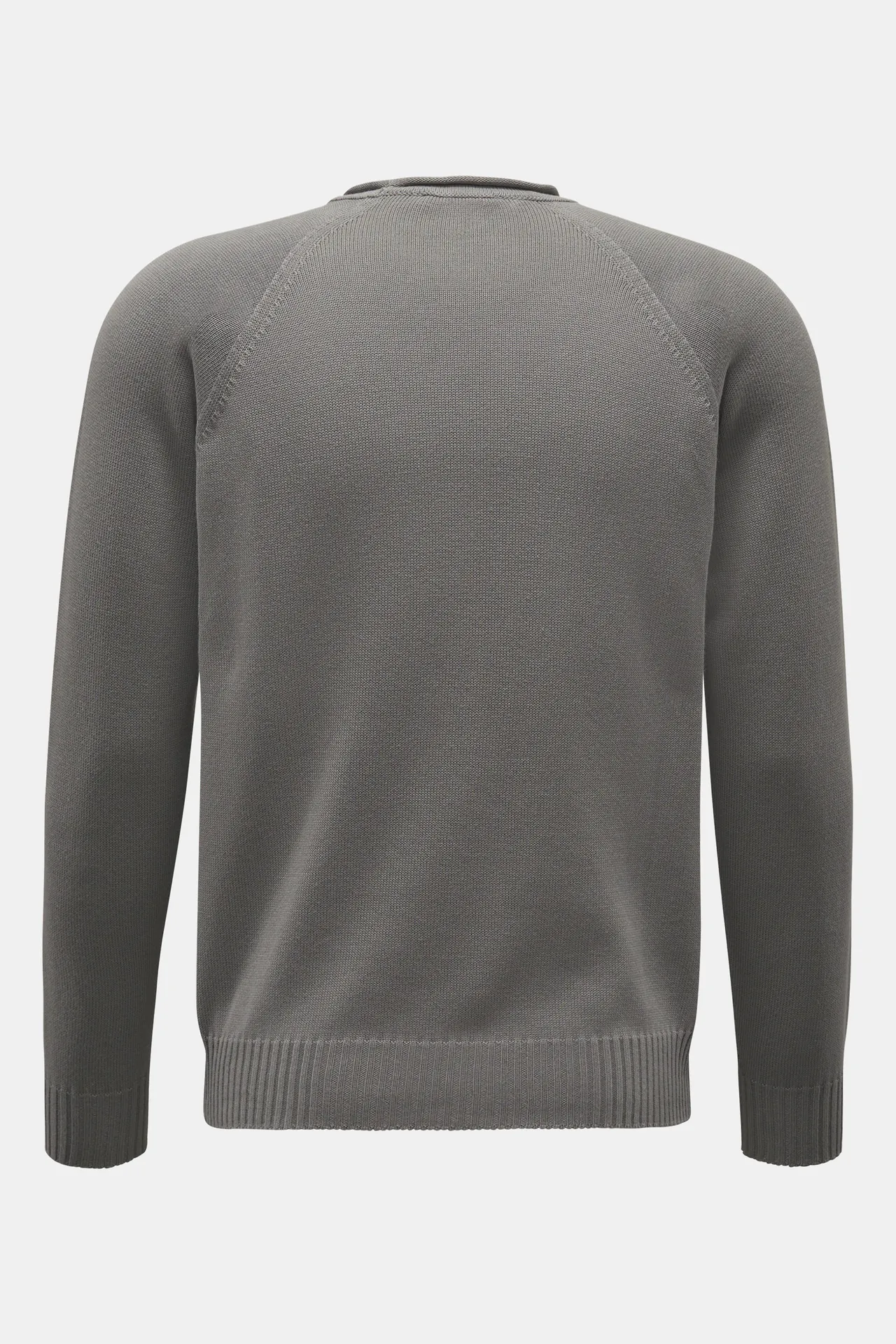04651/ A trip in a bag - Herren - Rundhals-Pullover 'Cotton Crew' grau – Bild 3