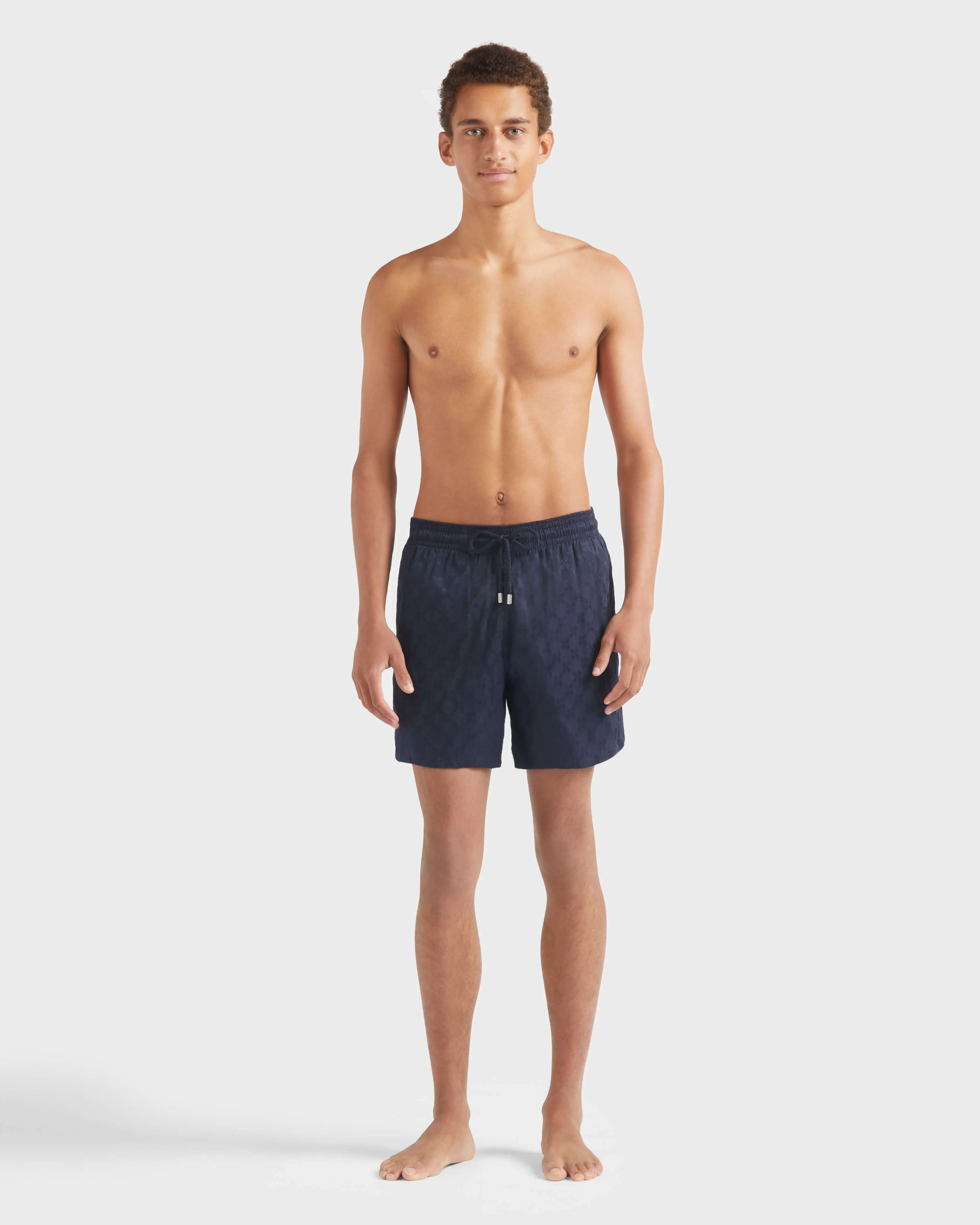 Vilebrequin - Turtle Monogram Jacquard Badeshorts Für Herren - Bademode - Moopea - Blau - Größe XXXL – Bild 3