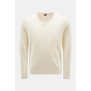 FTC - Herren - Baby-Cashmere V-Neck Pullover creme FTC - Herren - Baby-Cashmere V-Neck Pullover creme