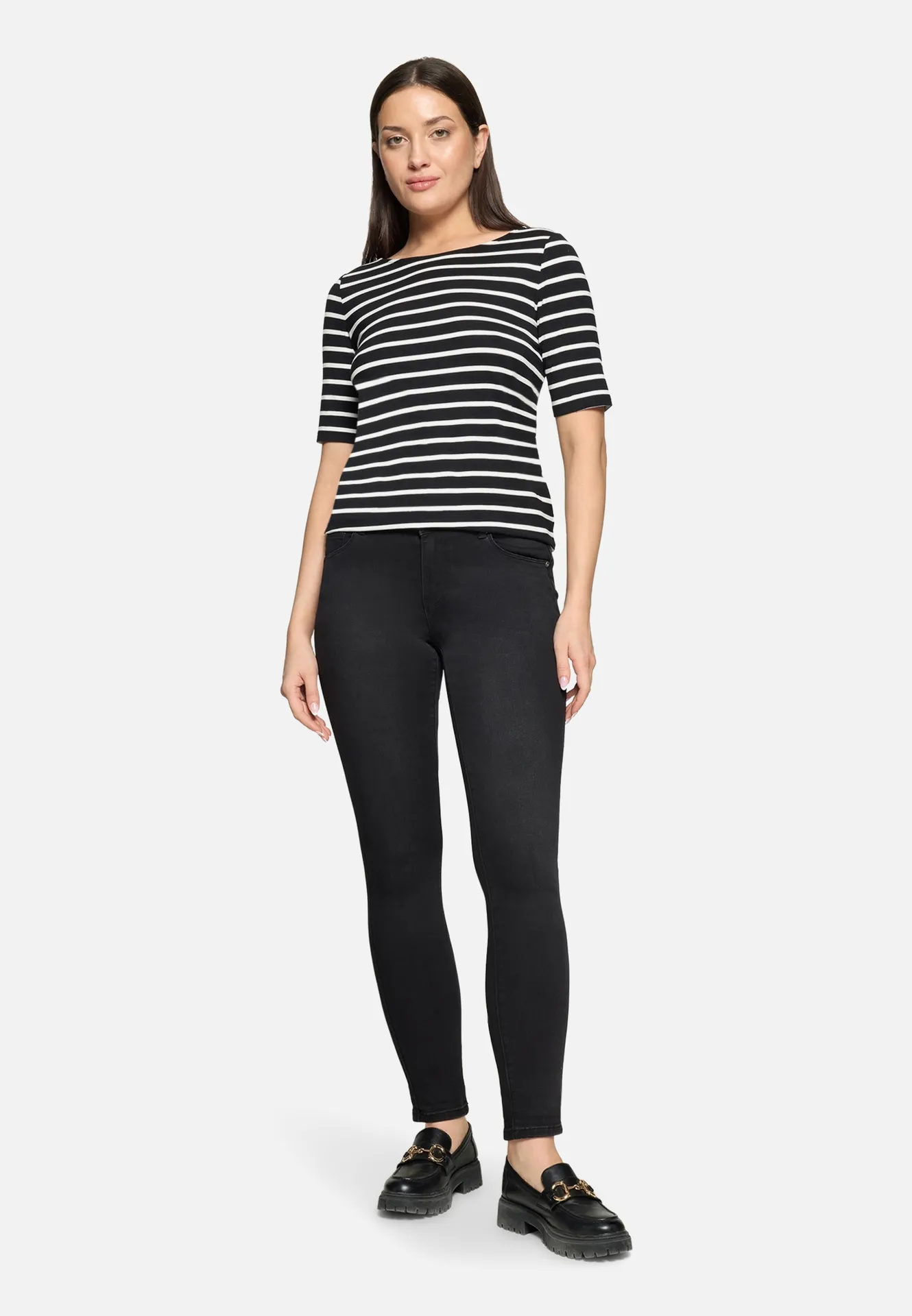 Basic-Jeans mit Waschung – Bild 2