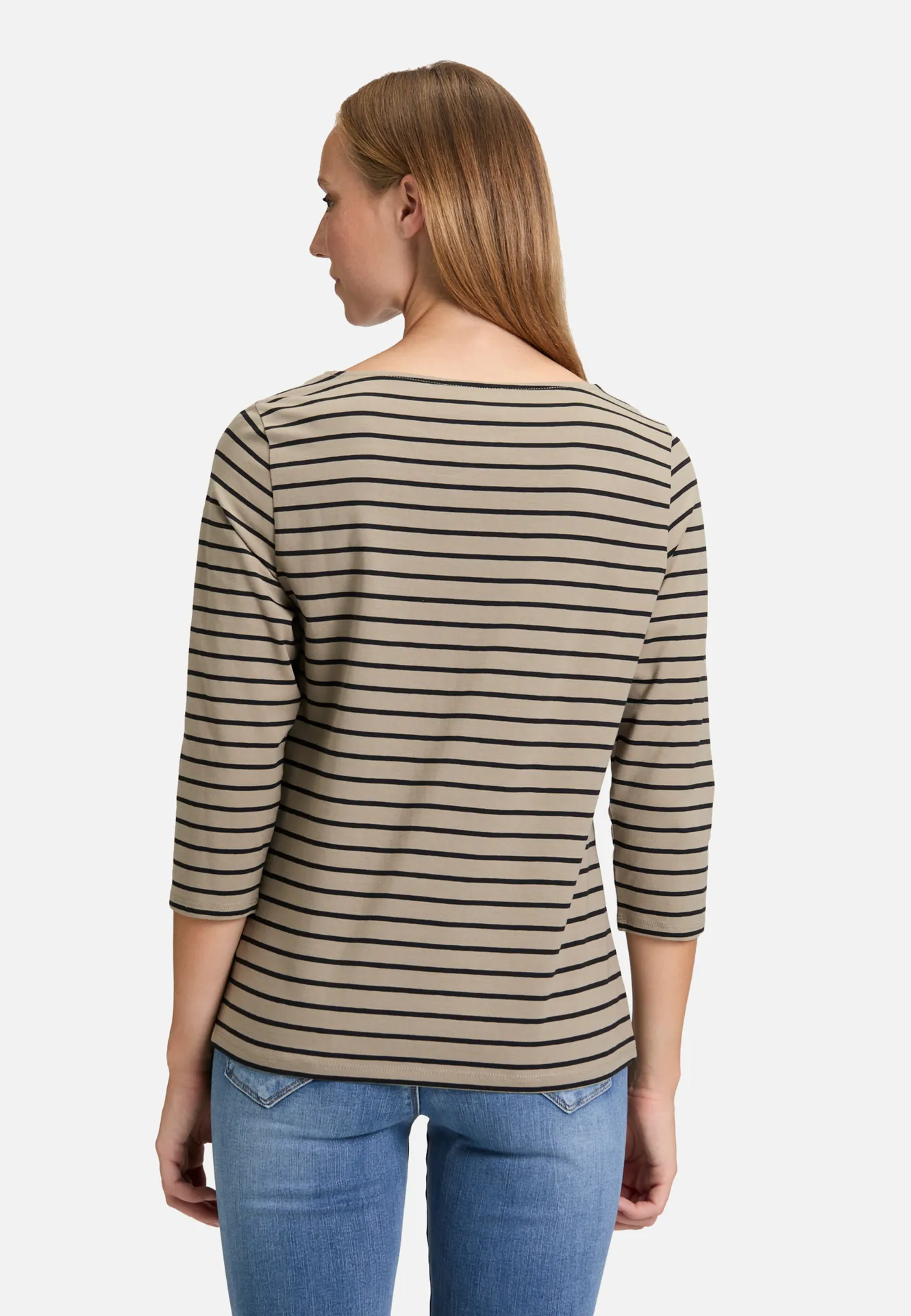 Ringelshirt mit U-Boot-Ausschnitt Ringelshirt mit U-Boot-Ausschnitt