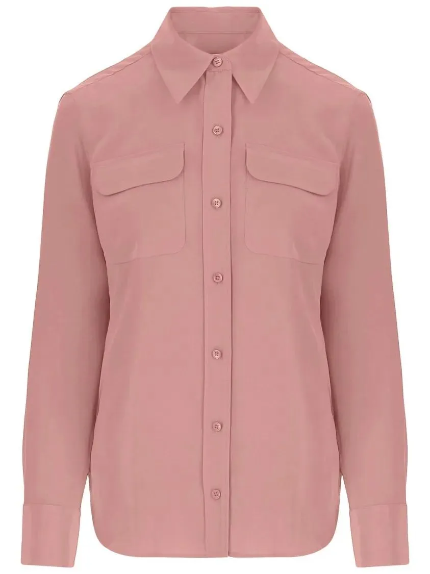 Equipment - Signature Silk Shirt - Größe L - pink Equipment - Signature Silk Shirt - Größe L - pink